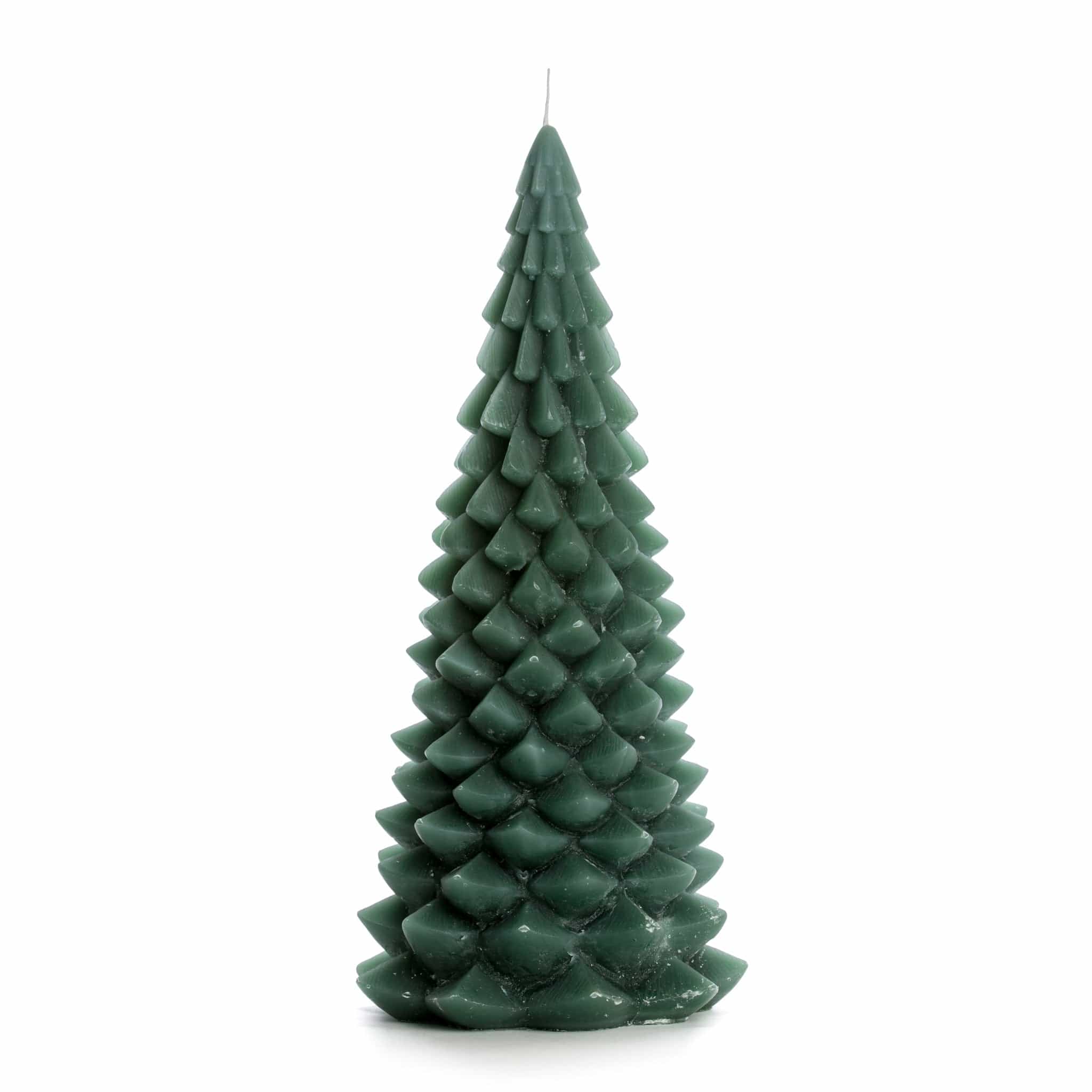 Weihnachtskerze Tannenbaum - forest green