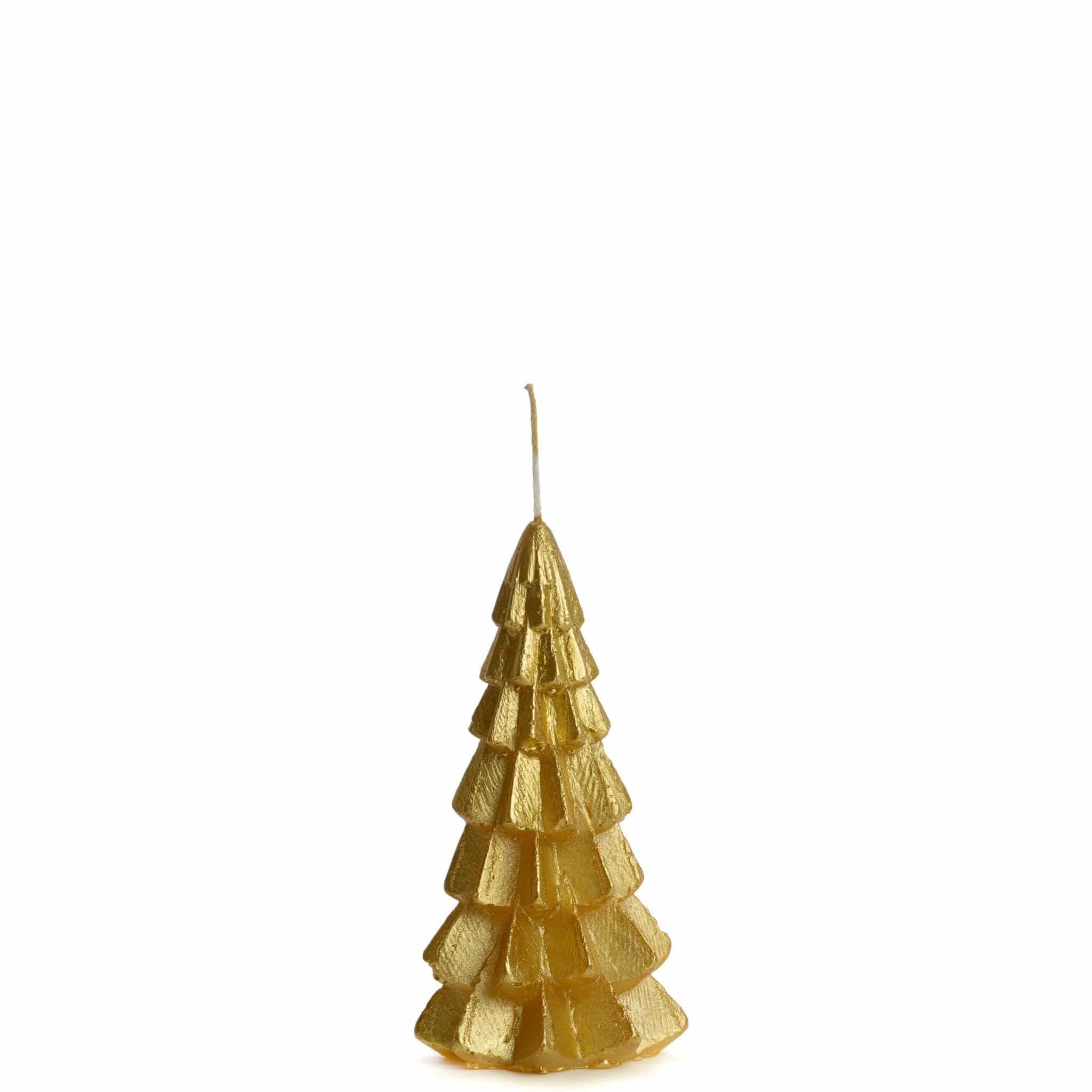 Weihnachtskerze Tannenbaum - gold
