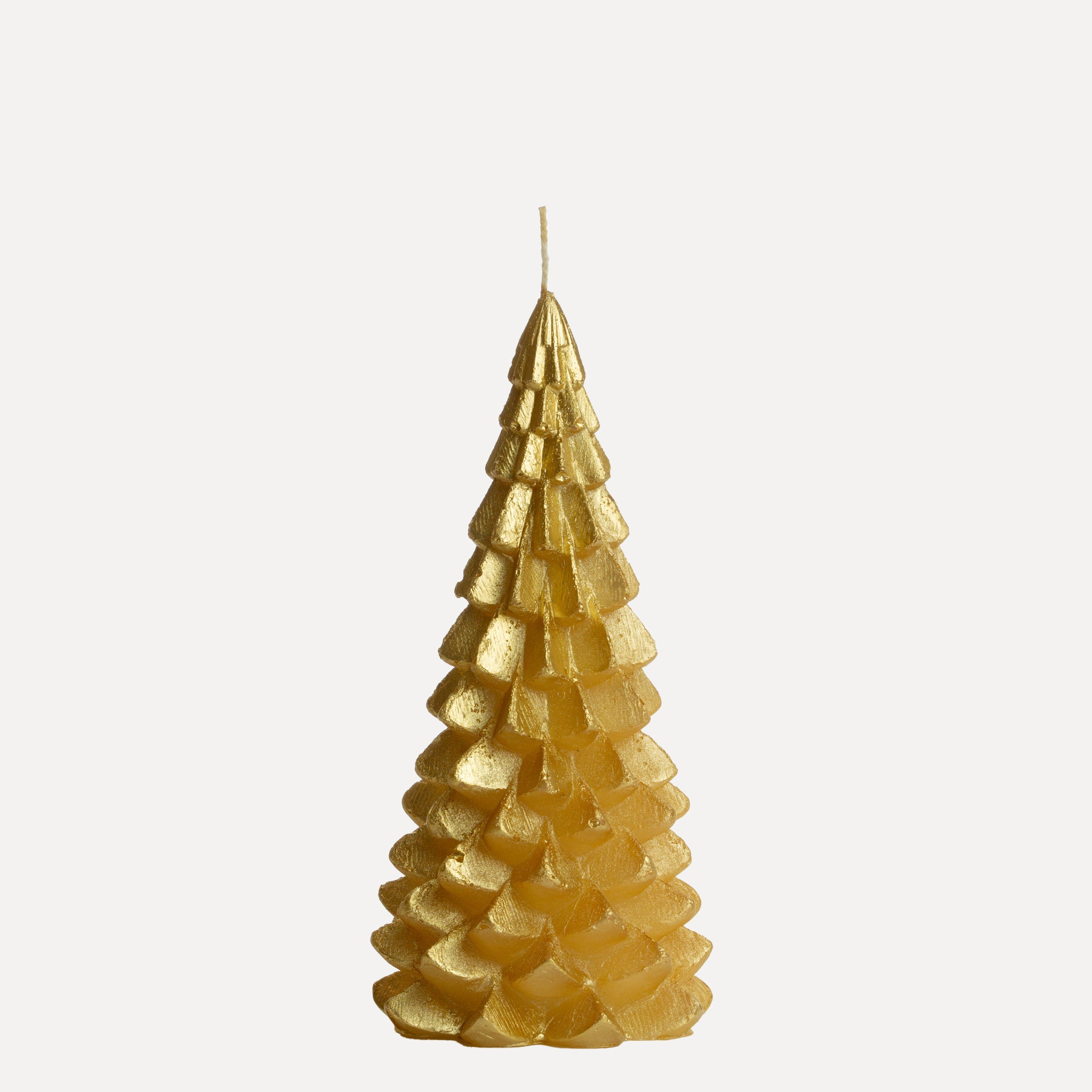 Weihnachtskerze Tannenbaum - gold