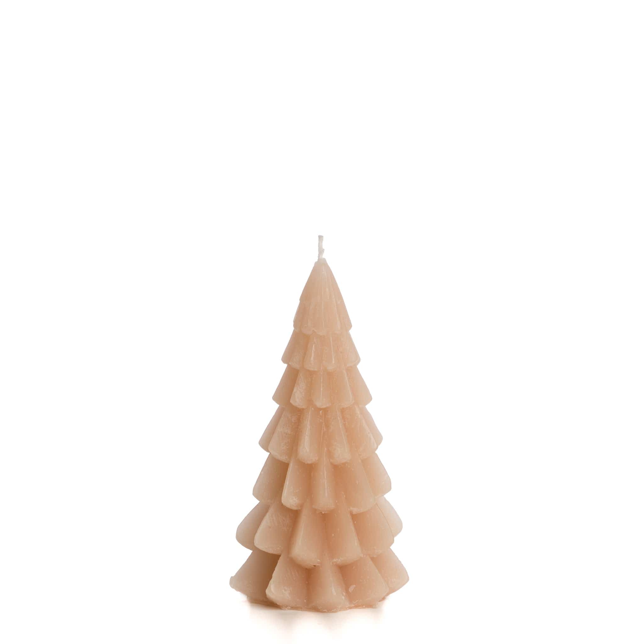 Weihnachtskerze Tannenbaum - rosé