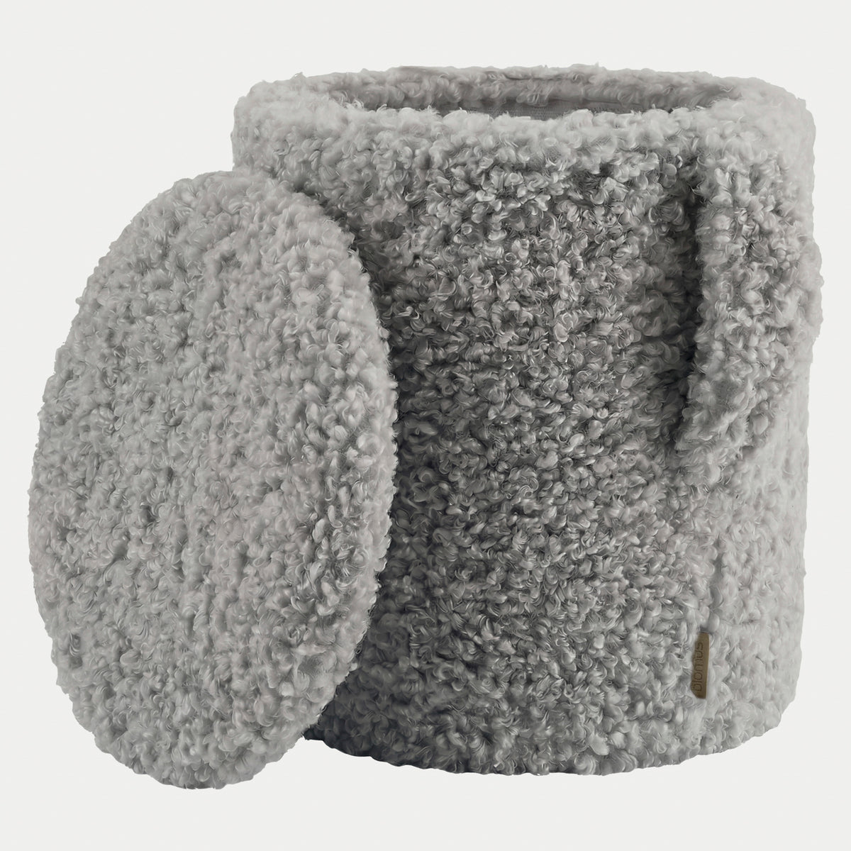 Hocker Teddy mit Stauraum - Sharkskin