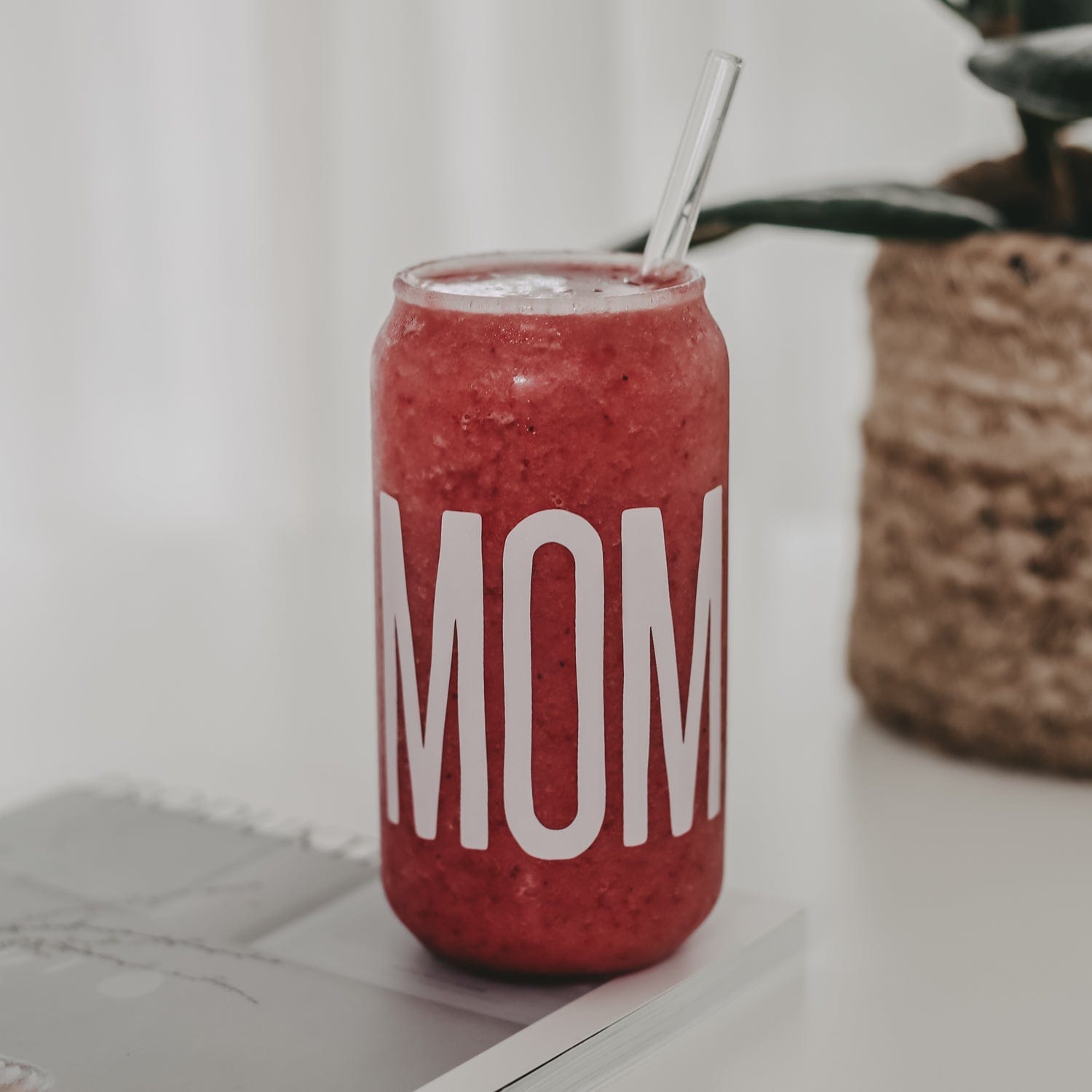 Hohes Trinkglas Mom