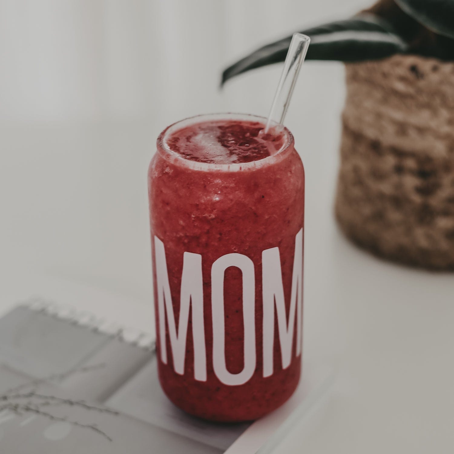 Hohes Trinkglas Mom