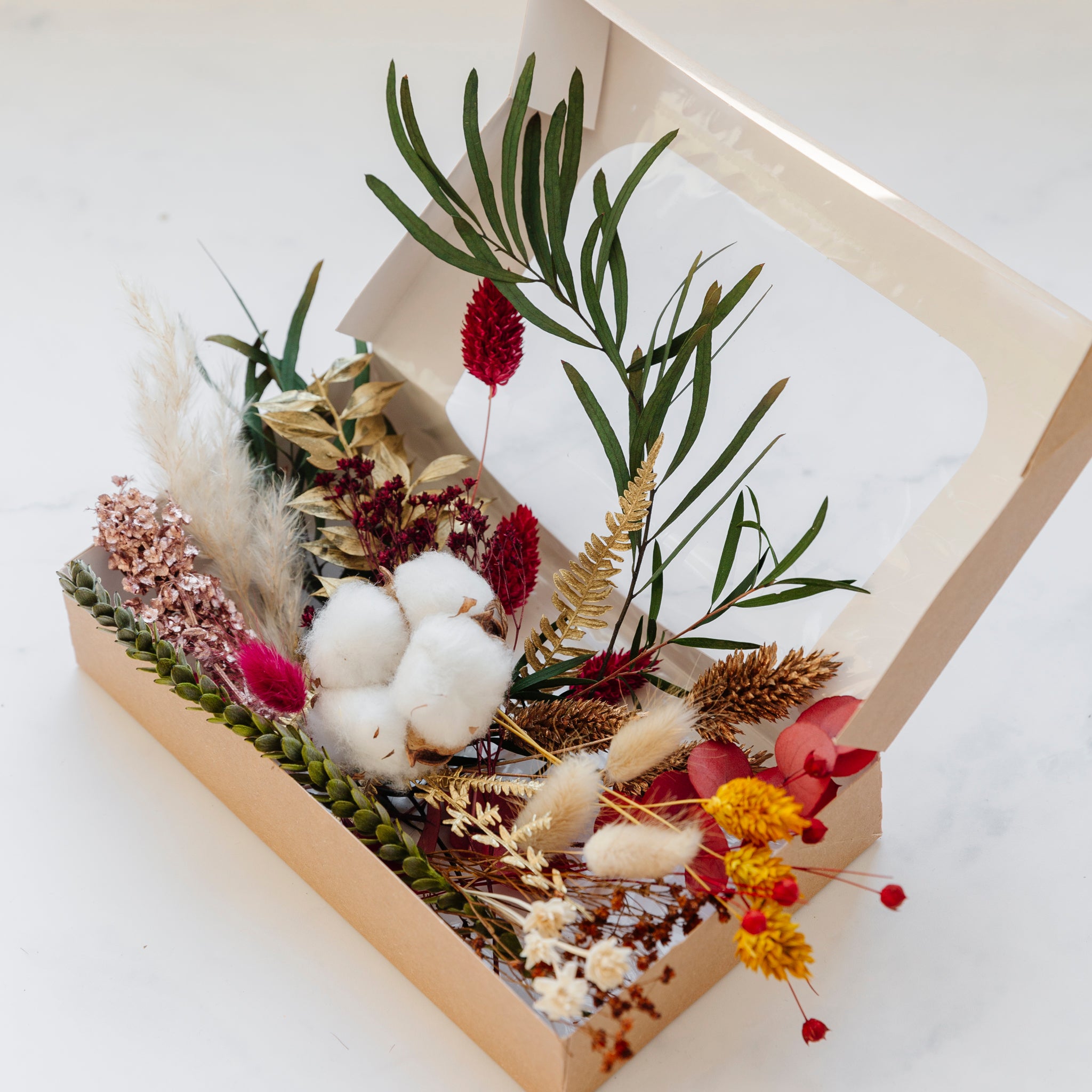 DIY Trockenblumen Mix Box - Weihnachten
