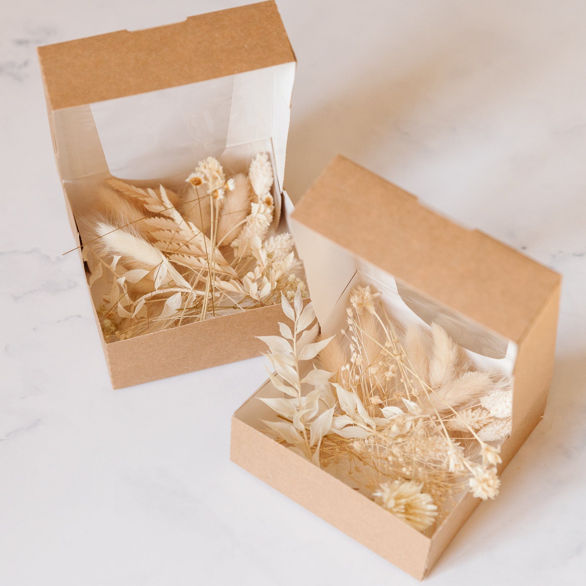 DIY Trockenblumen Mix Box creme weiß