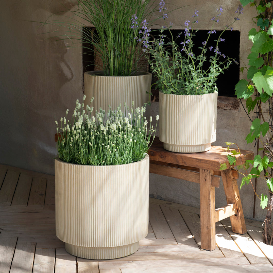 Pflanztopf Jessica - sand meliert