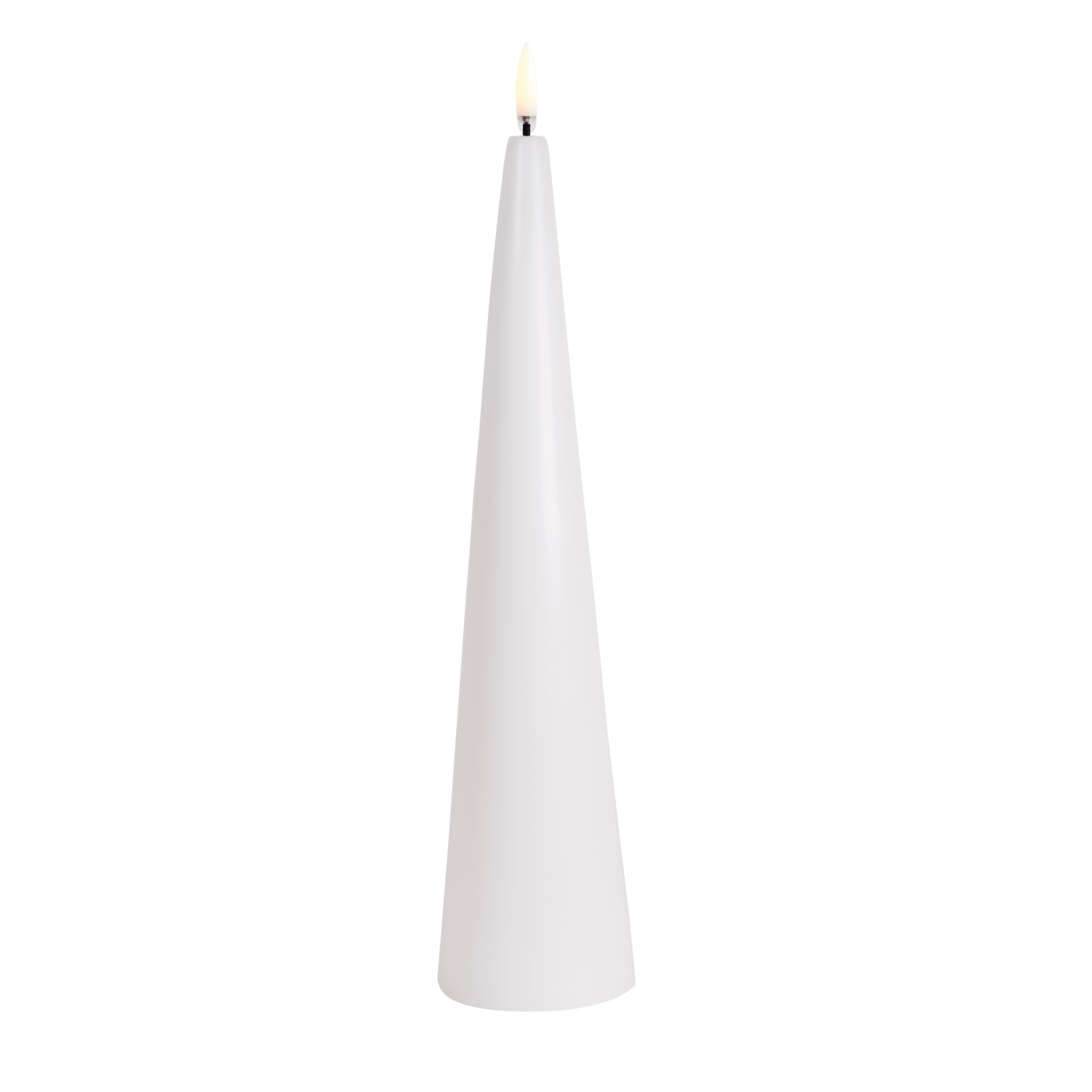 Uyuni Cone LED Kerze - weiß