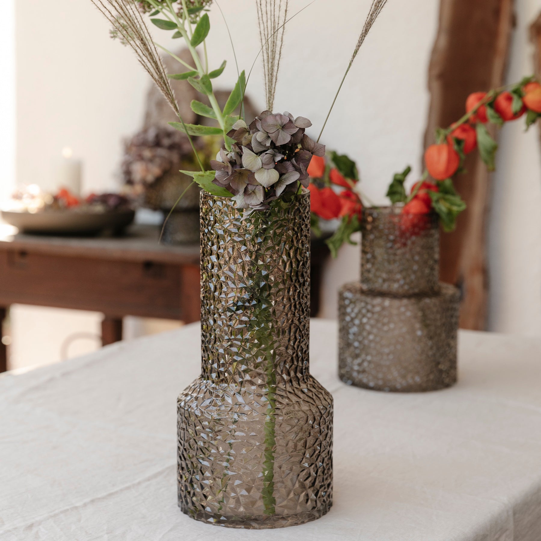 Vase Tuva L - smoke
