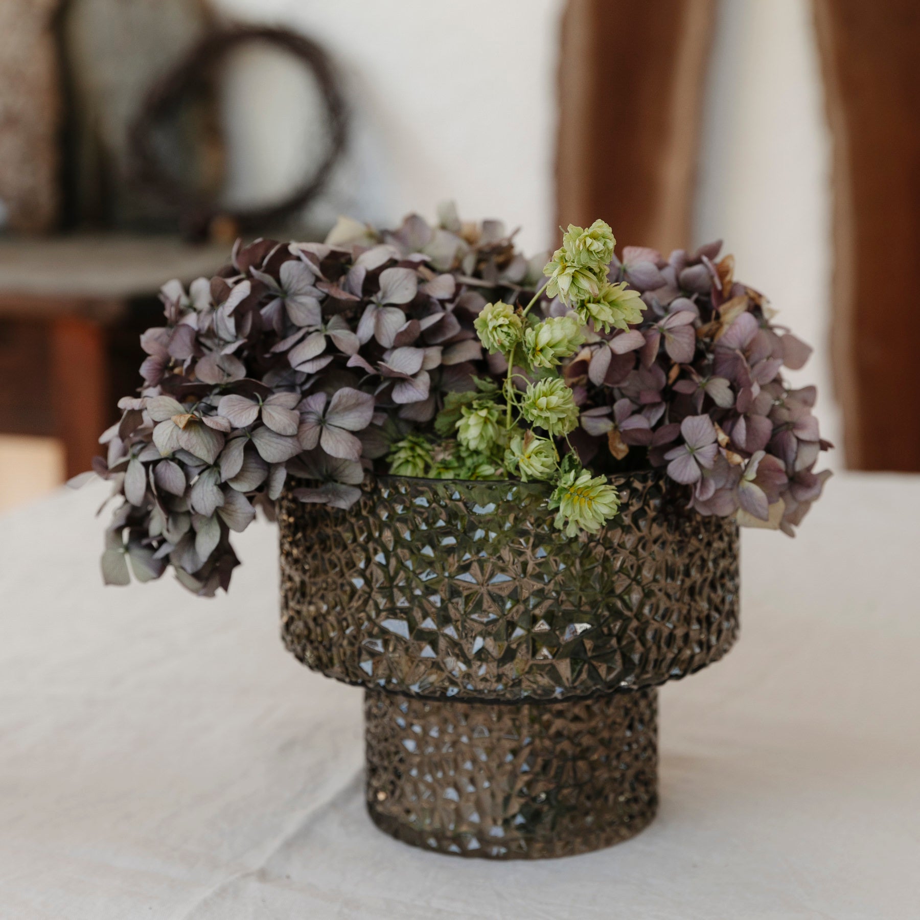 Vase /  Schale Tuva - smoke