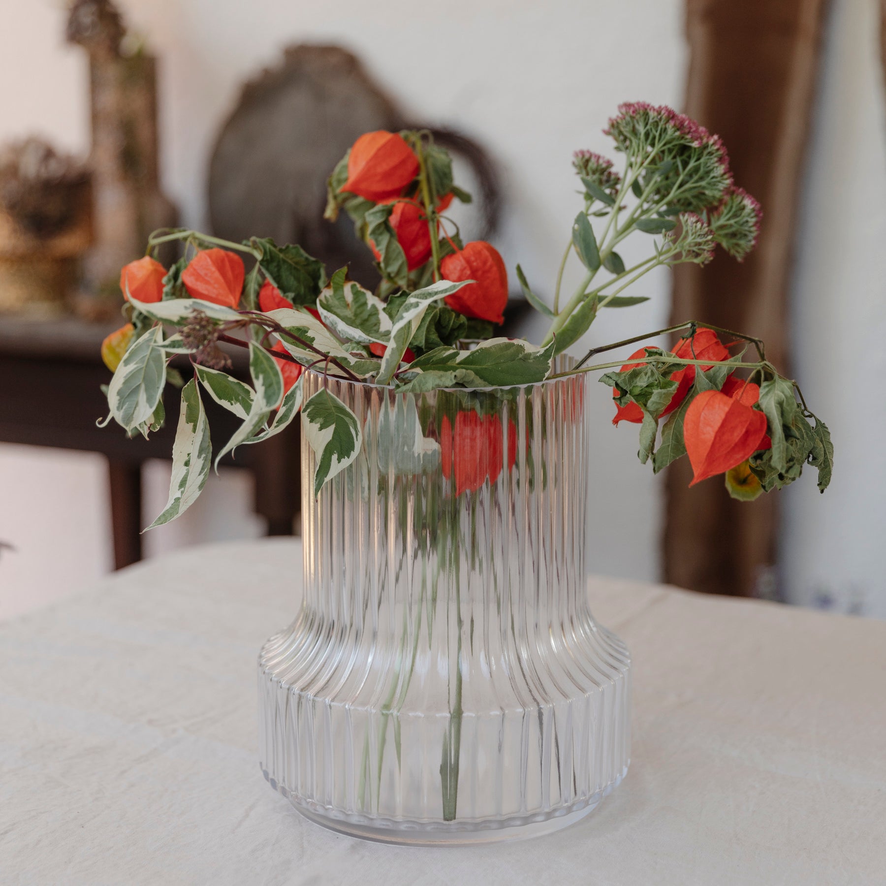 Vase Groove L - Glas