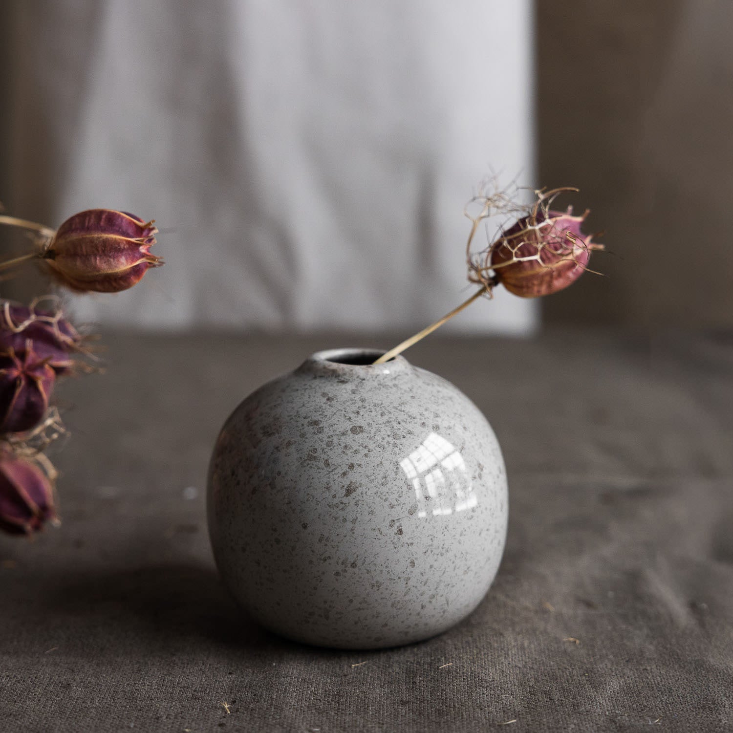 Vase Ekstigen rund - natur