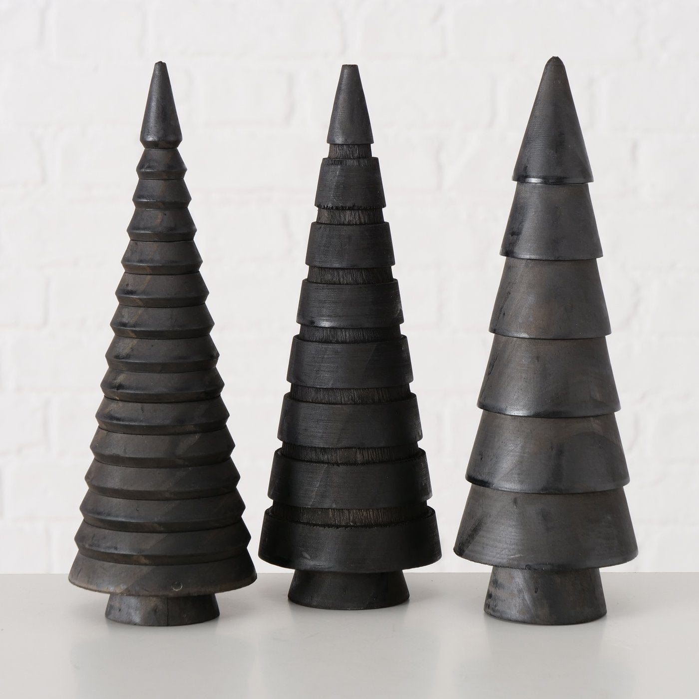 Weihnachtsbaum Abiola 3 aus Holz - schwarz