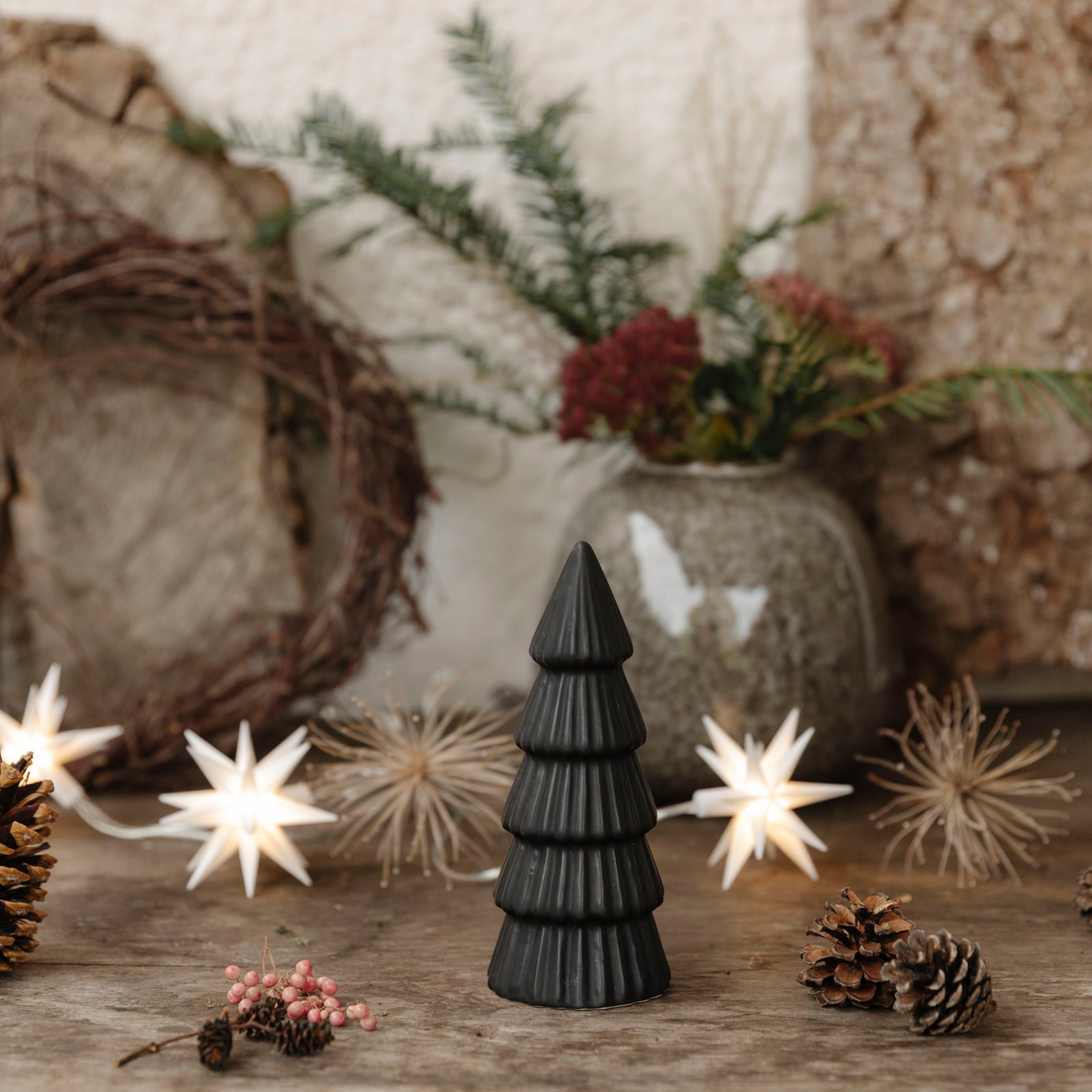 Weihnachtsbaum Finnur - schwarz