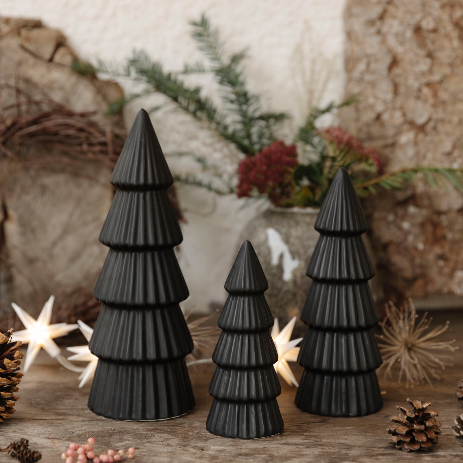 Weihnachtsbaum Finnur - schwarz