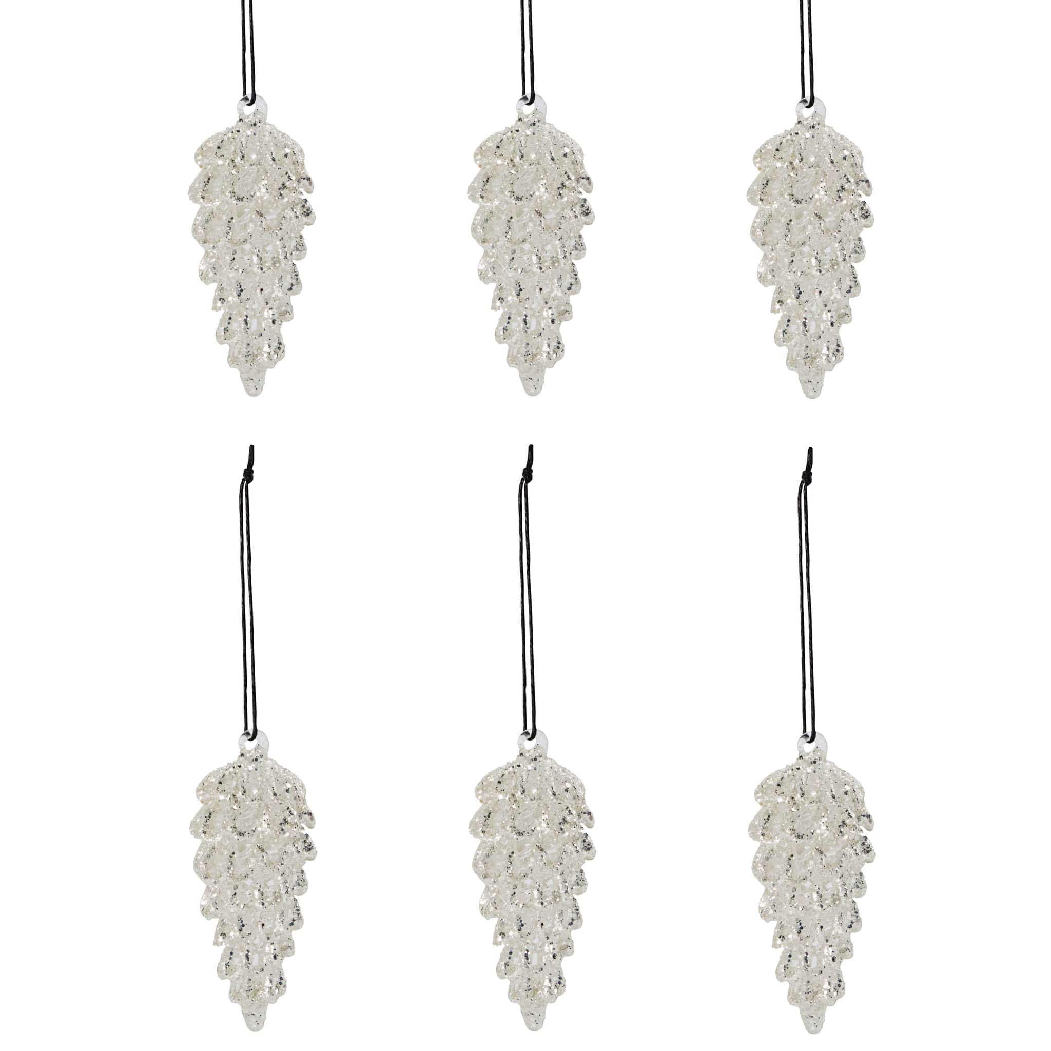 Anhänger Cone 6er Set - silber