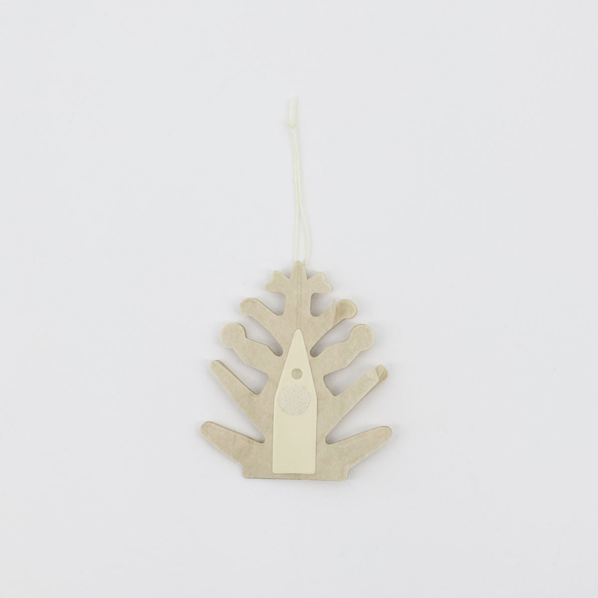 Papieranhänger Fold 6er Set - ivory