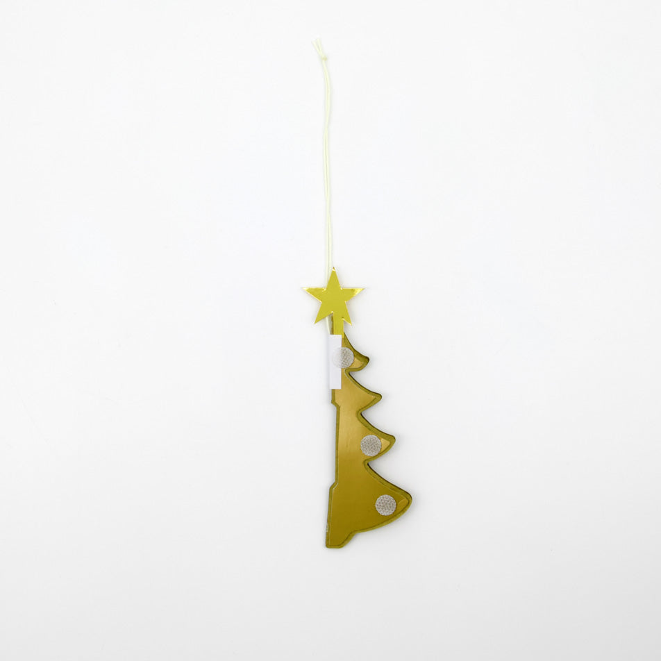 Papieranhänger Tree 6er Set - gold