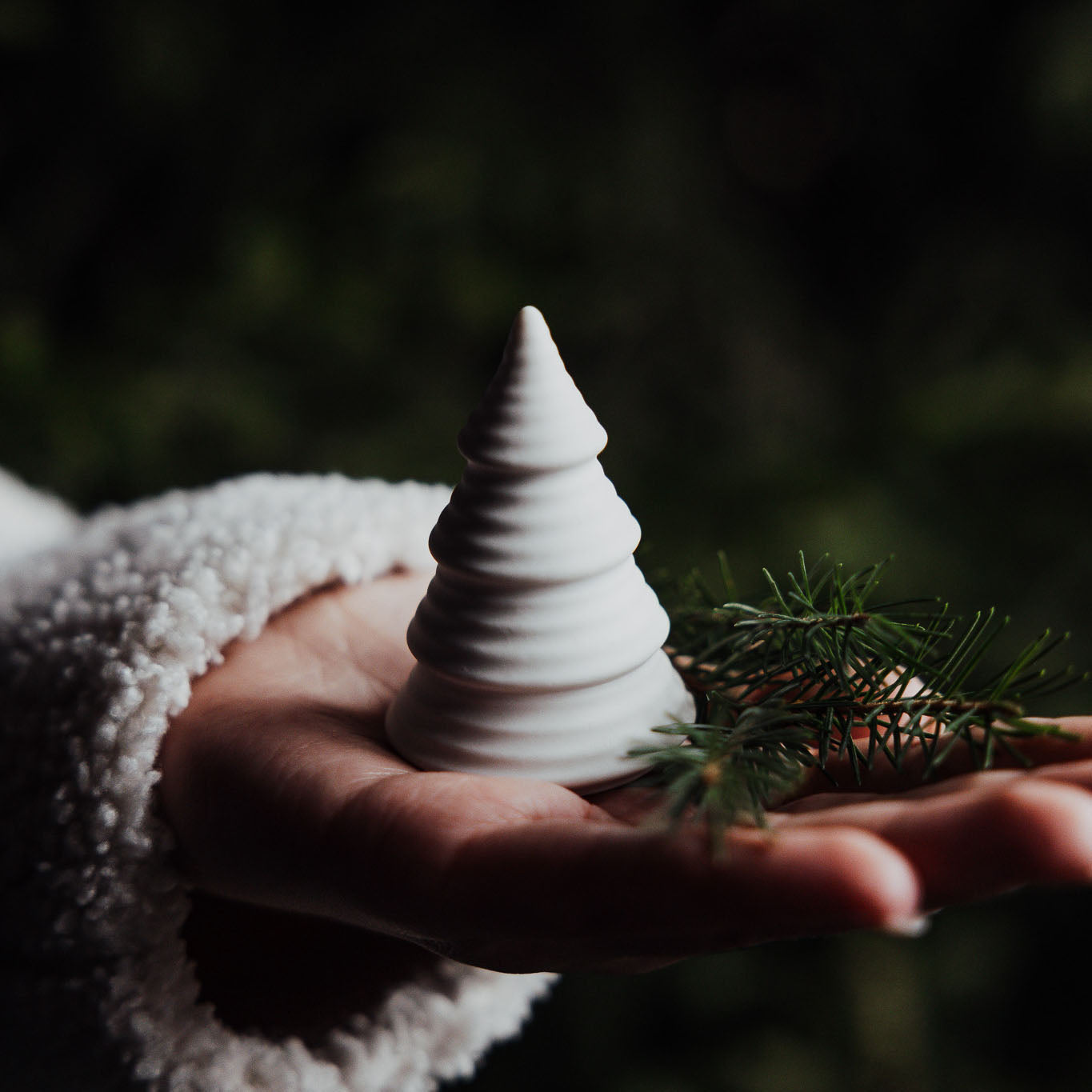 Deko Weihnachtsbaum Skogshult - weiß