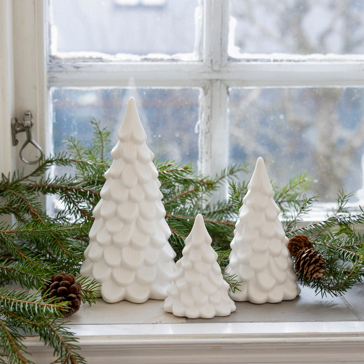 Deko Weihnachtsbaum Norrskog - weiß