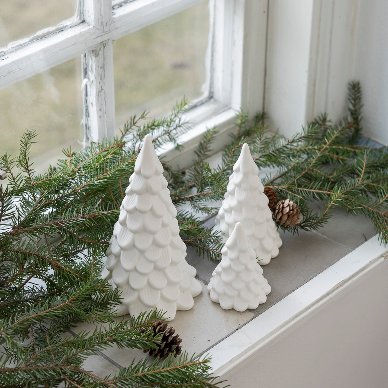 Deko Weihnachtsbaum Norrskog - weiß