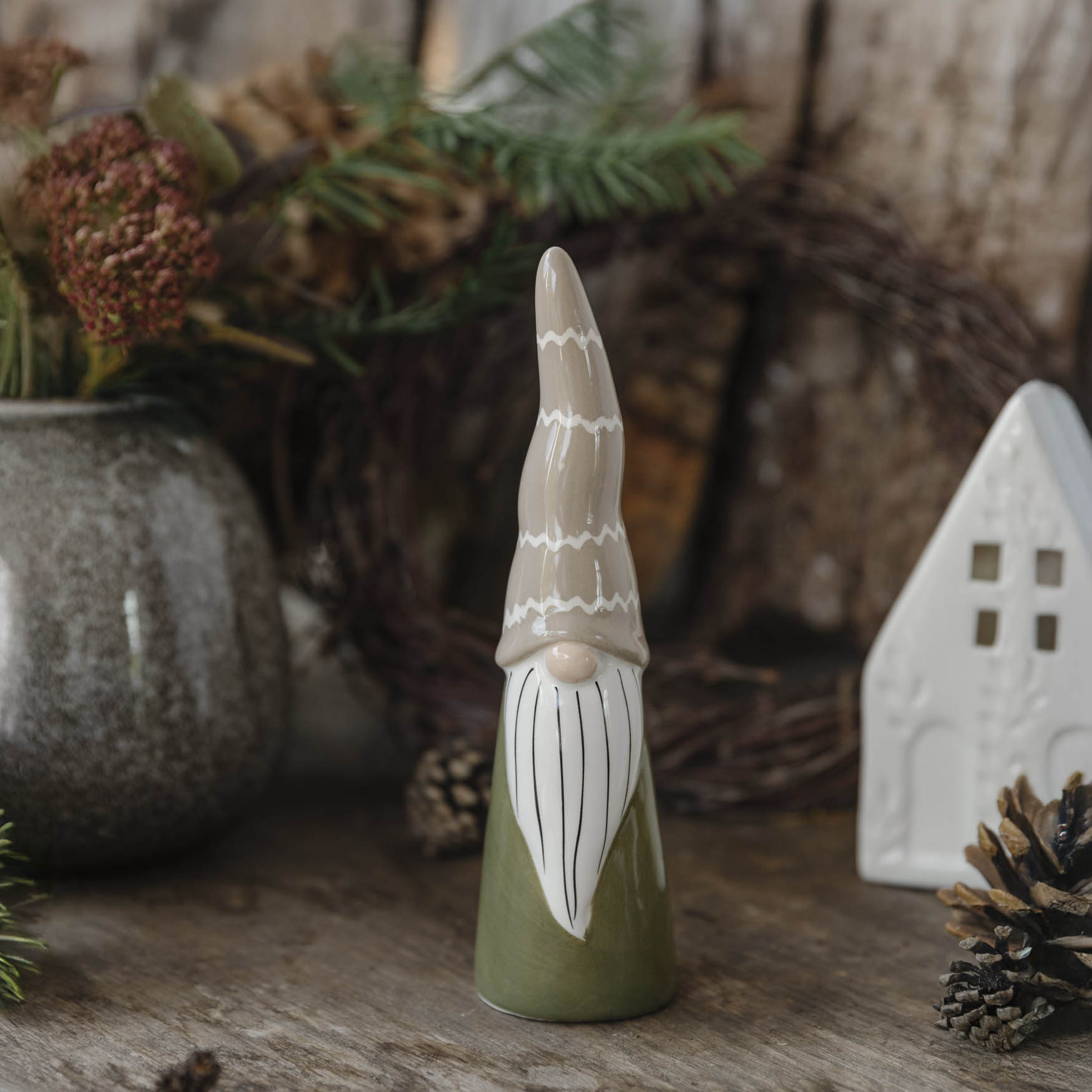 B-Ware Weihnachtsfigur Elve - grün