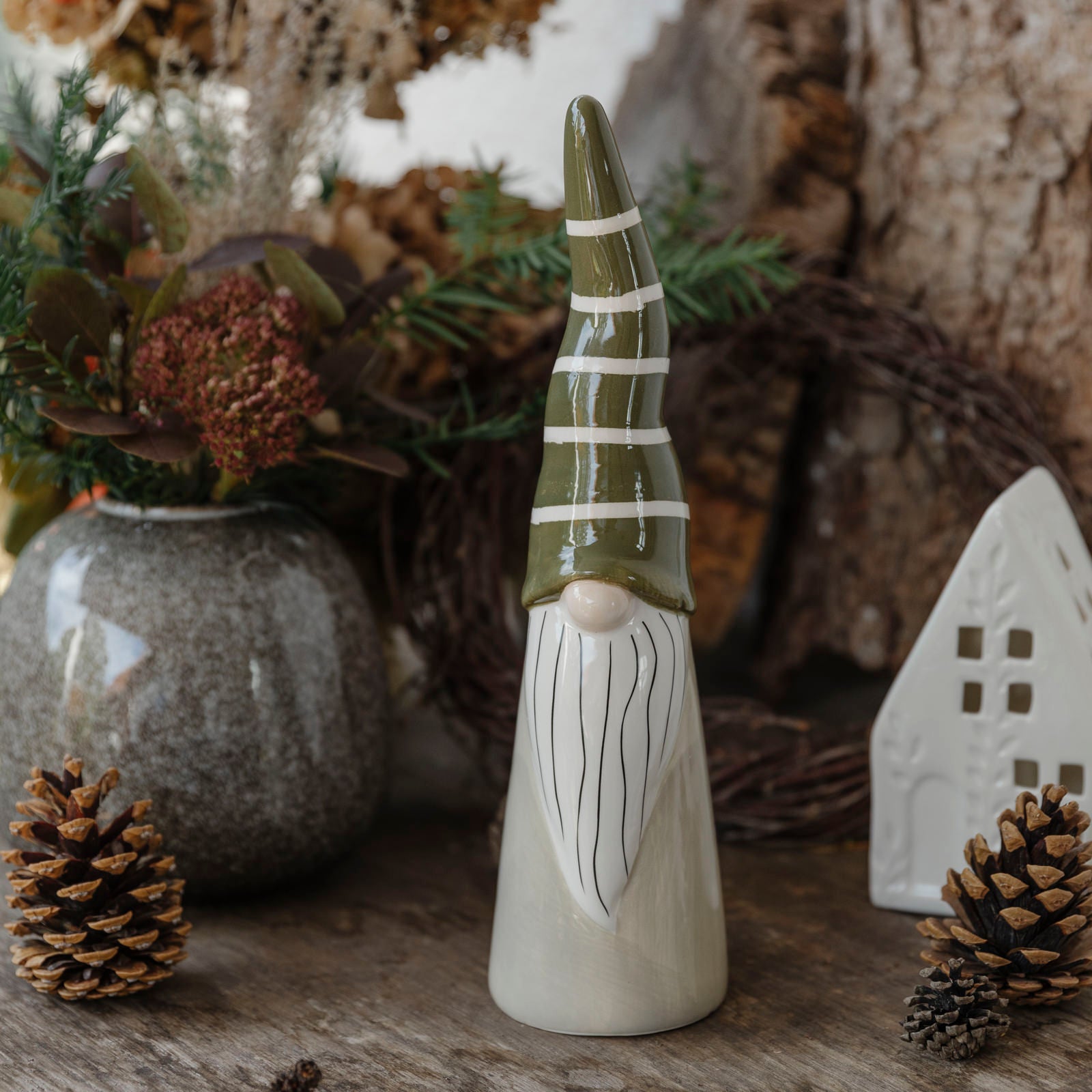 Weihnachtsfigur Elof L - grün
