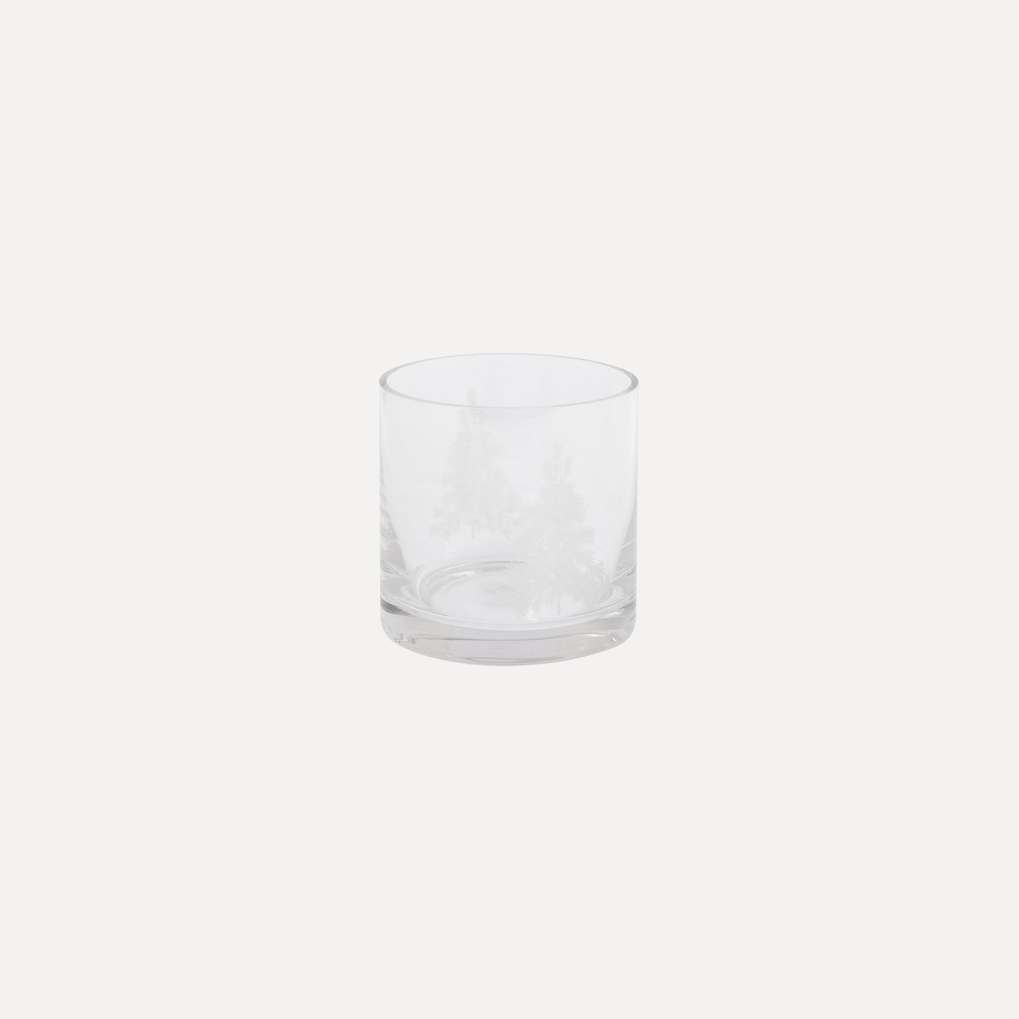 Windlicht Julgran aus Glas