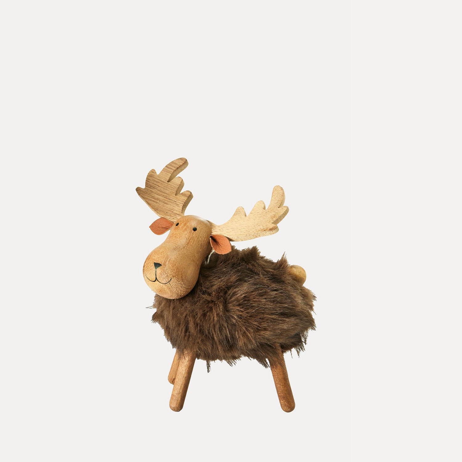 Elch Jakob aus Holz - braun