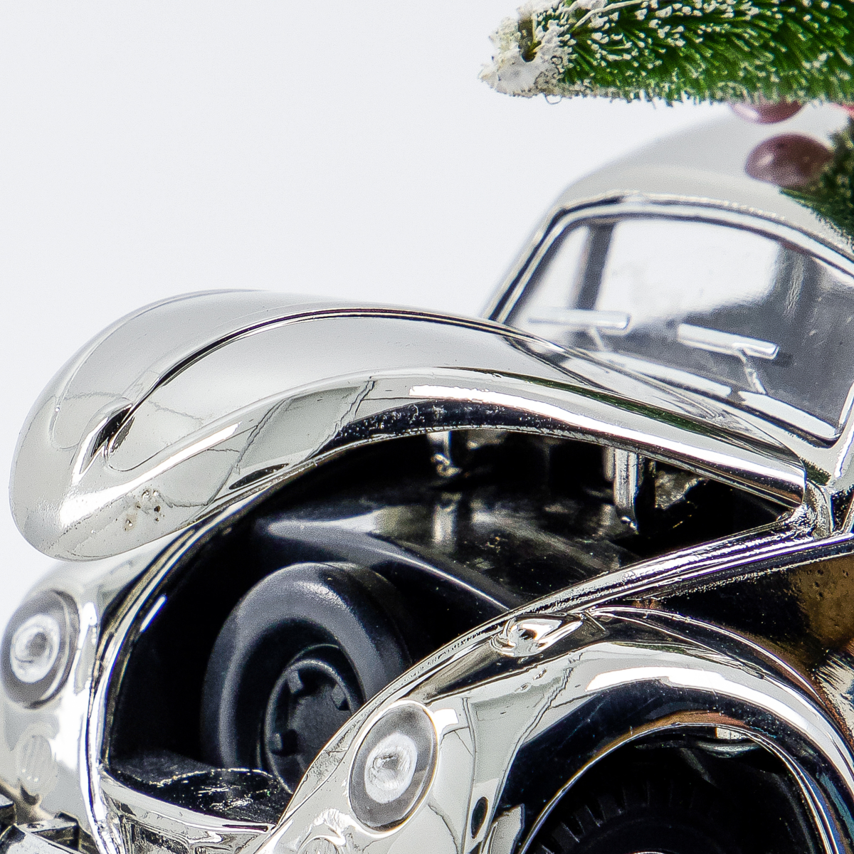 Deko Auto Xmas Car - silber