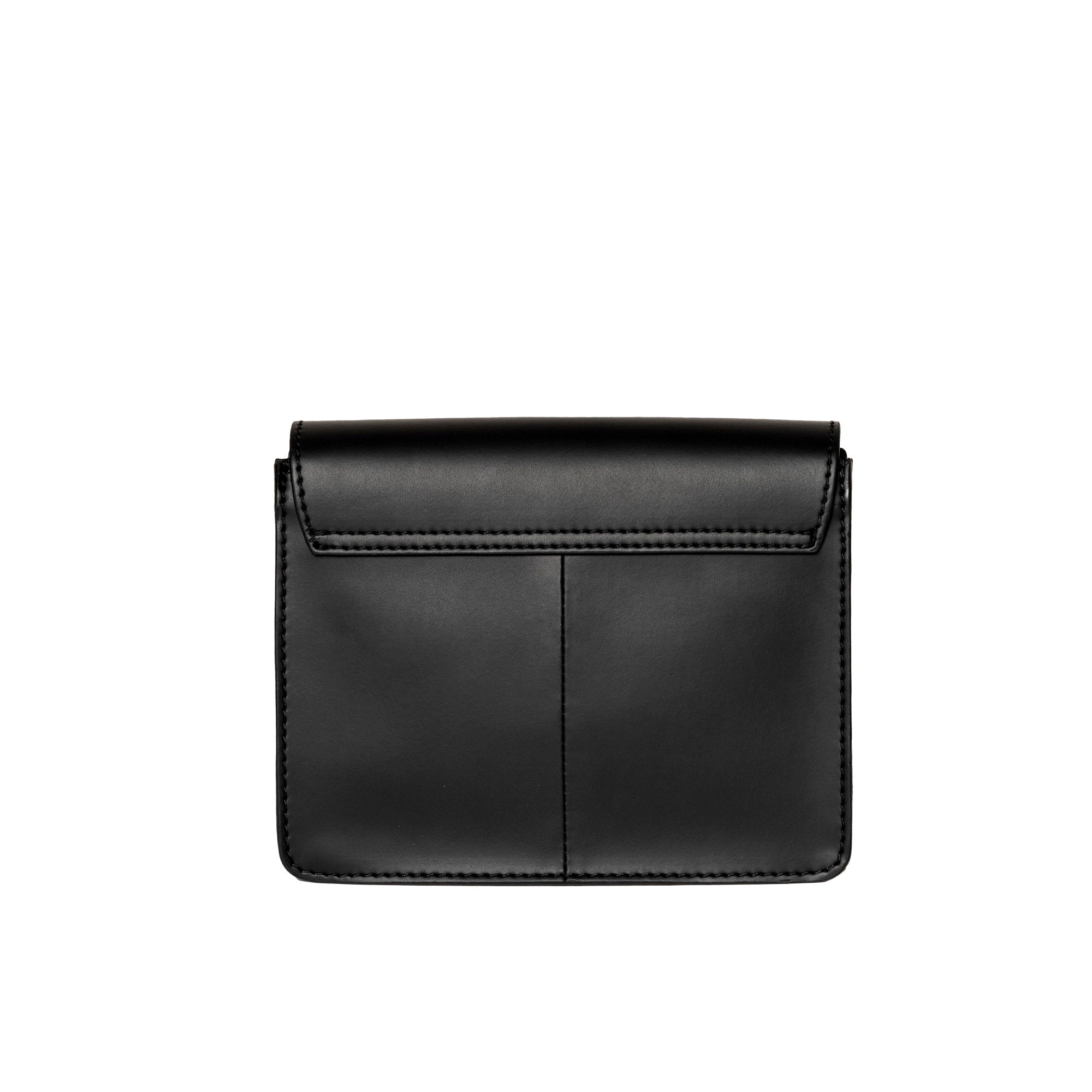 Audrey Mini Tasche - Veganes Apfelleder Schwarz mit 2 Straps