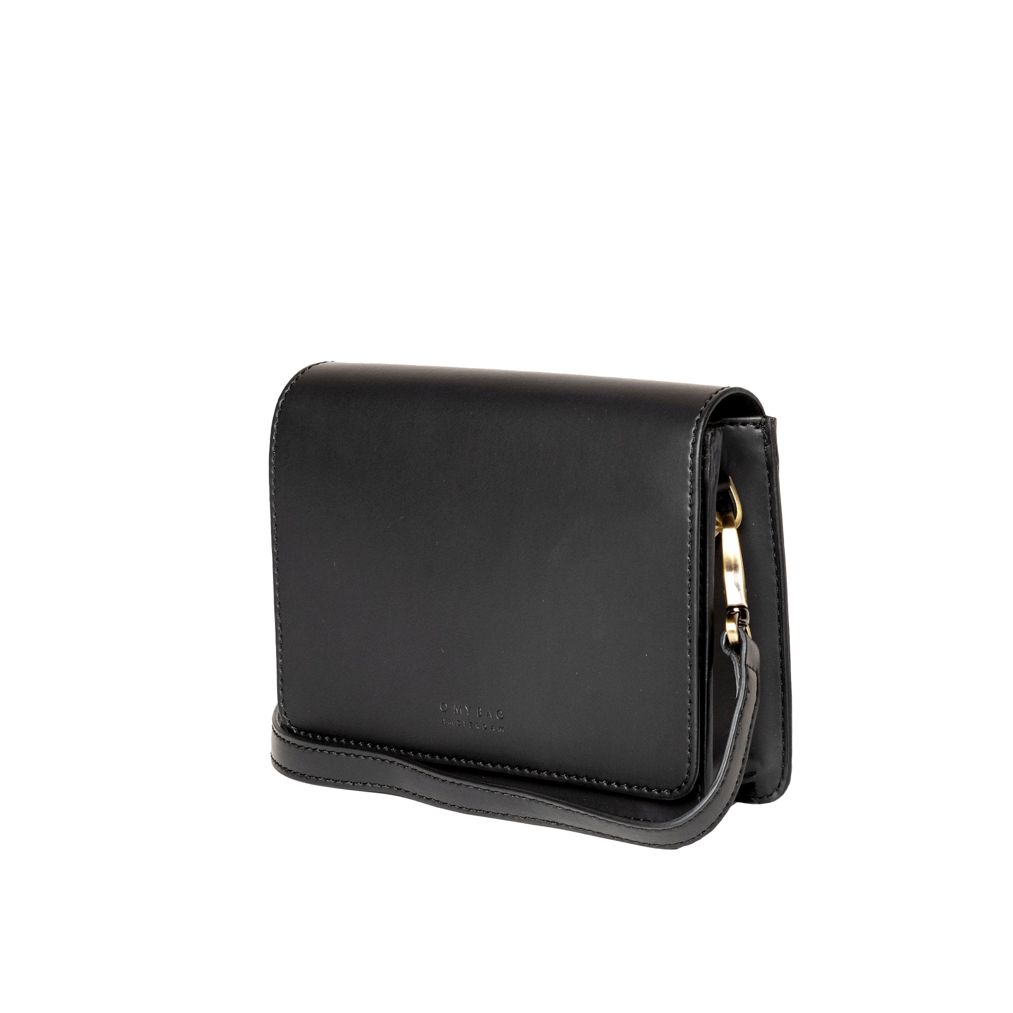 Audrey Mini Tasche - Veganes Apfelleder Schwarz mit 2 Straps