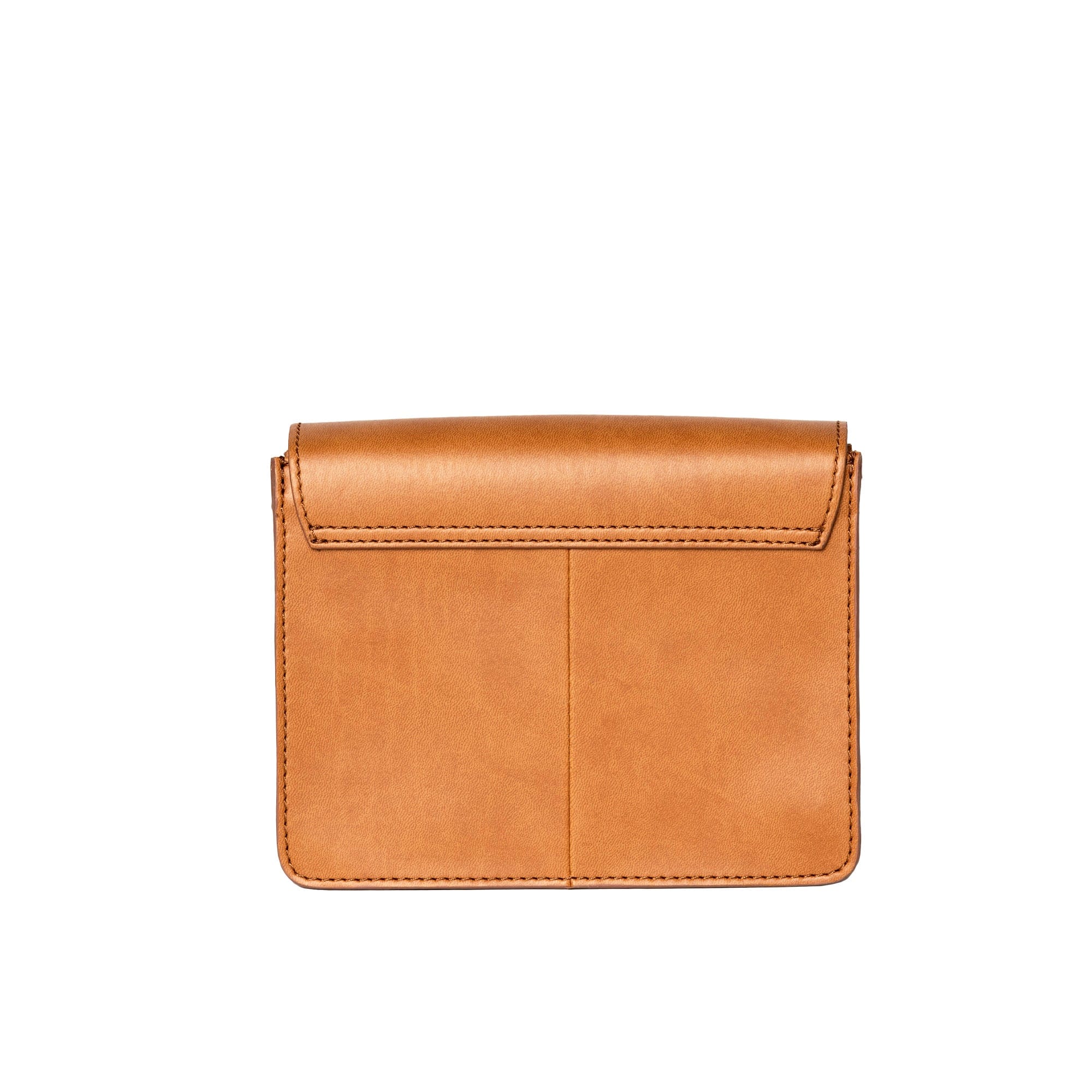 Audrey Mini Tasche - Veganes Apfelleder Cognac mit 2 Straps