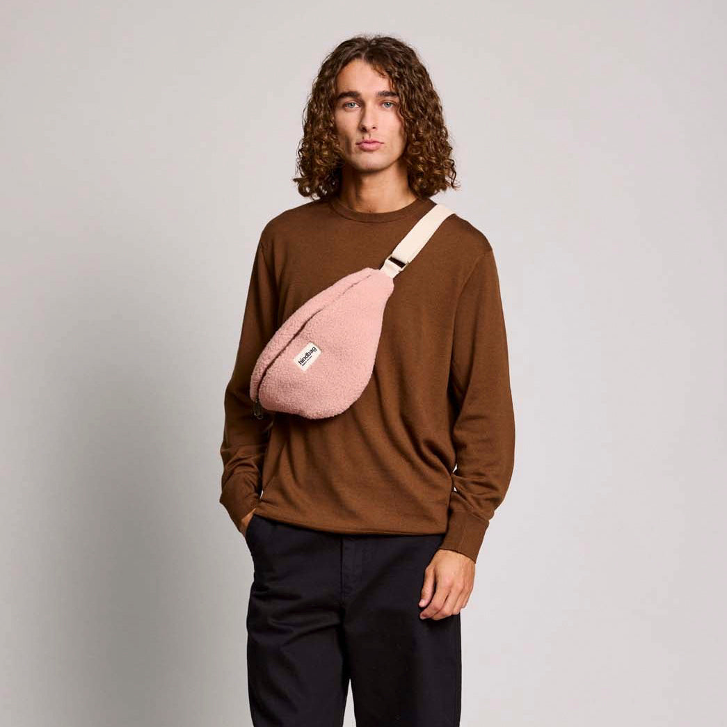 Olivia Bauchtasche - teddy puderrosa