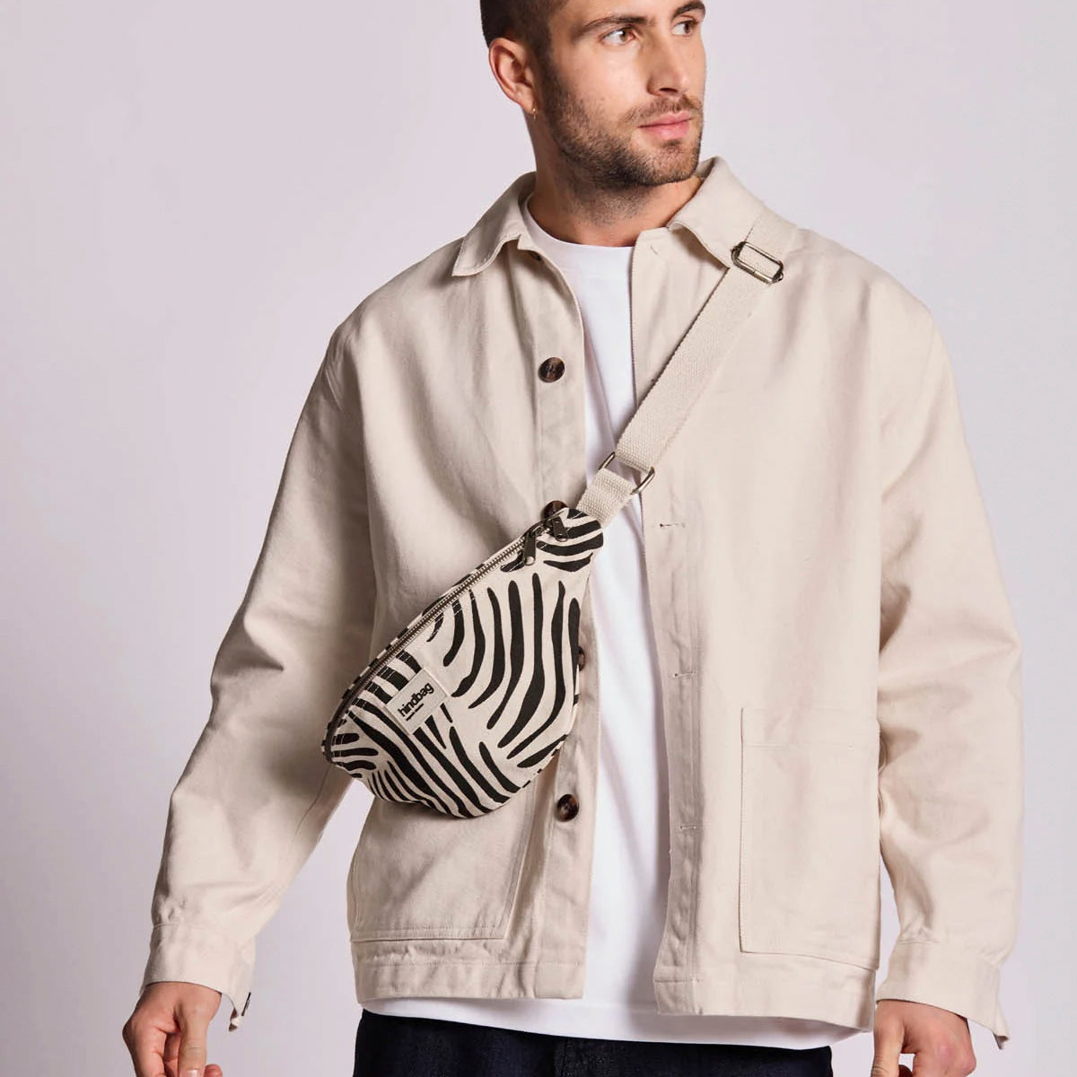 Olivia Bauchtasche - Zebra ecru