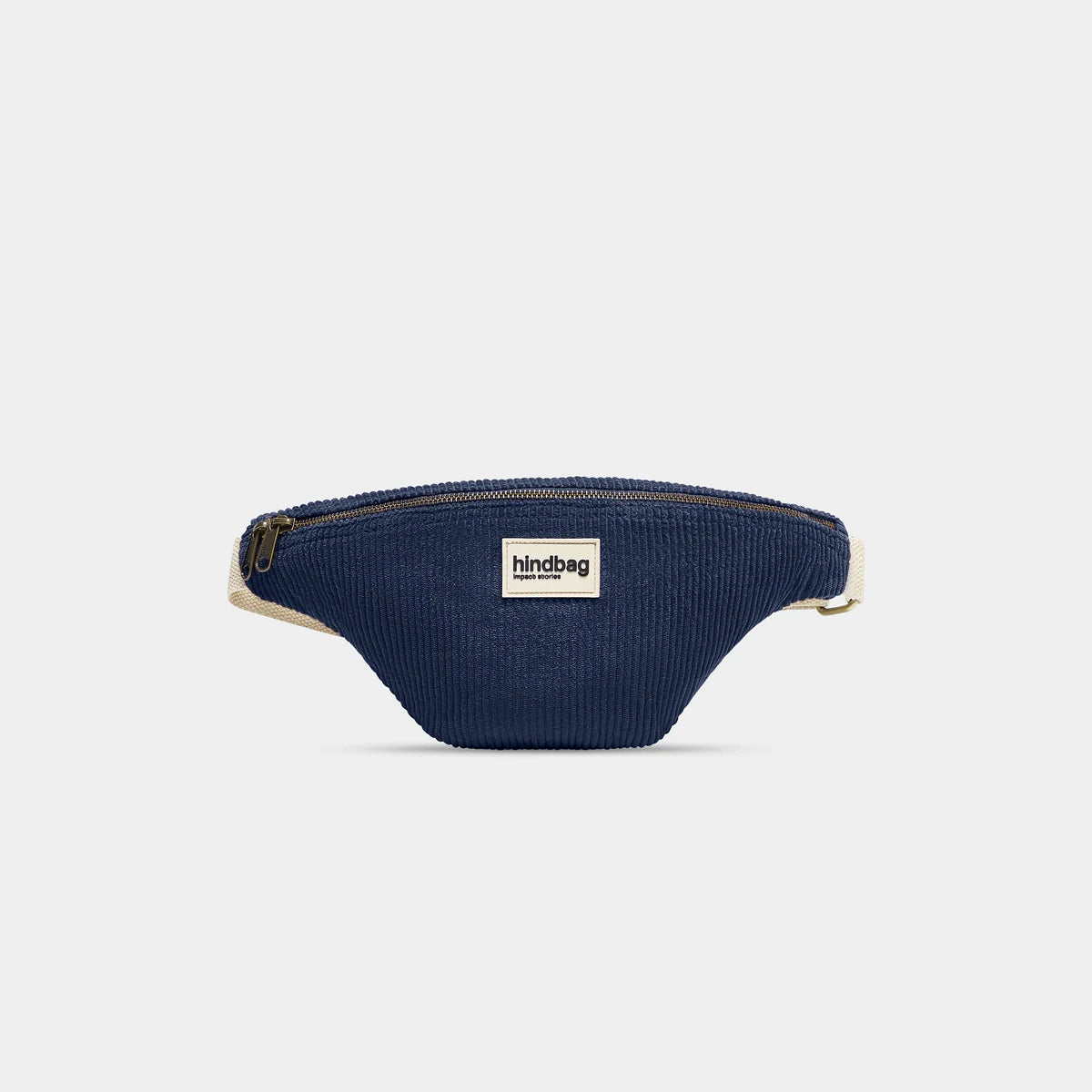 Olivia Bauchtasche - samt blau