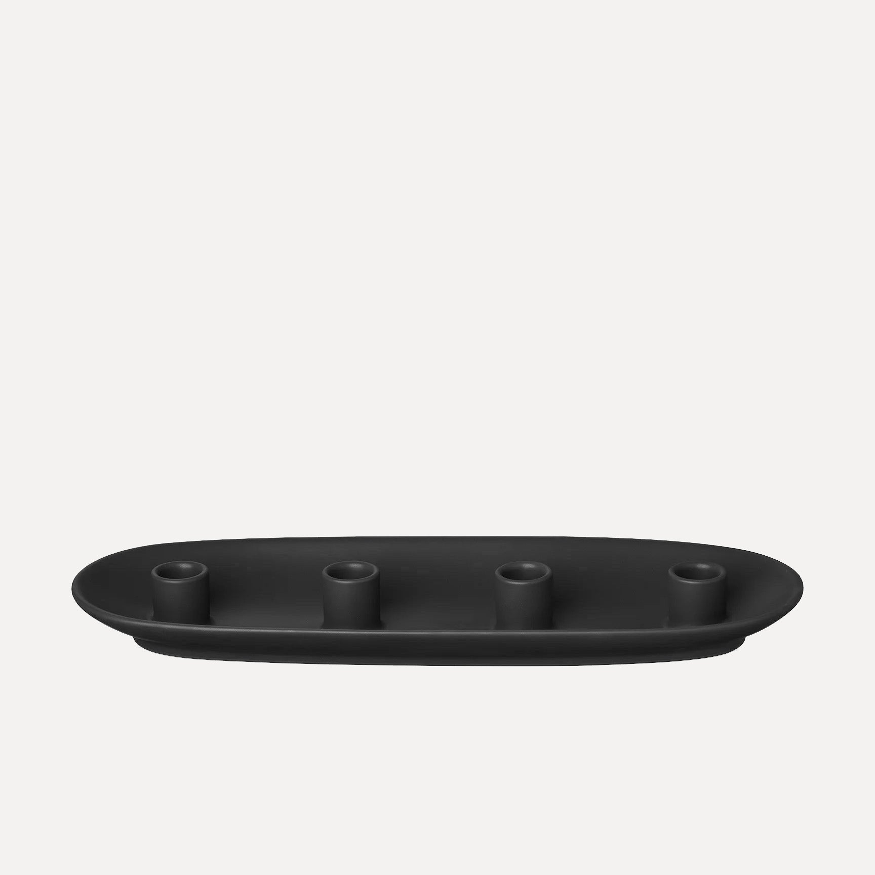 Kerzenhalter VELA oval - schwarz