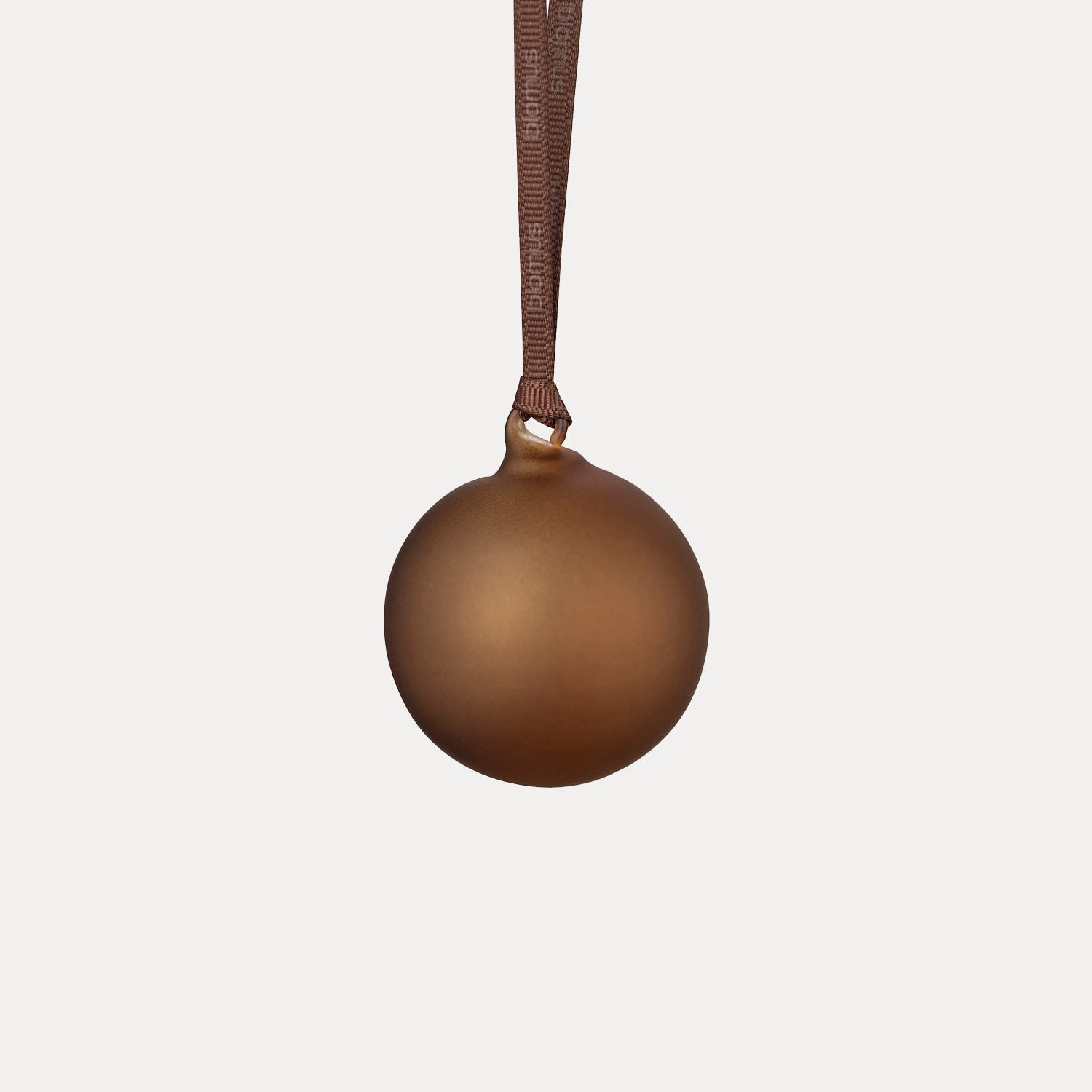Weihnachtskugel JUHLA M - rustic brown