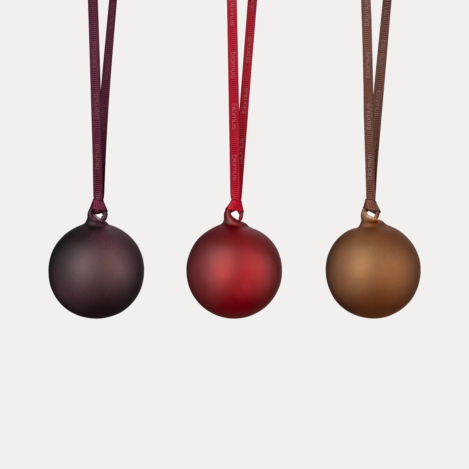 Weihnachtskugel JUHLA 6er Set - midnight plum, port, rustic brown