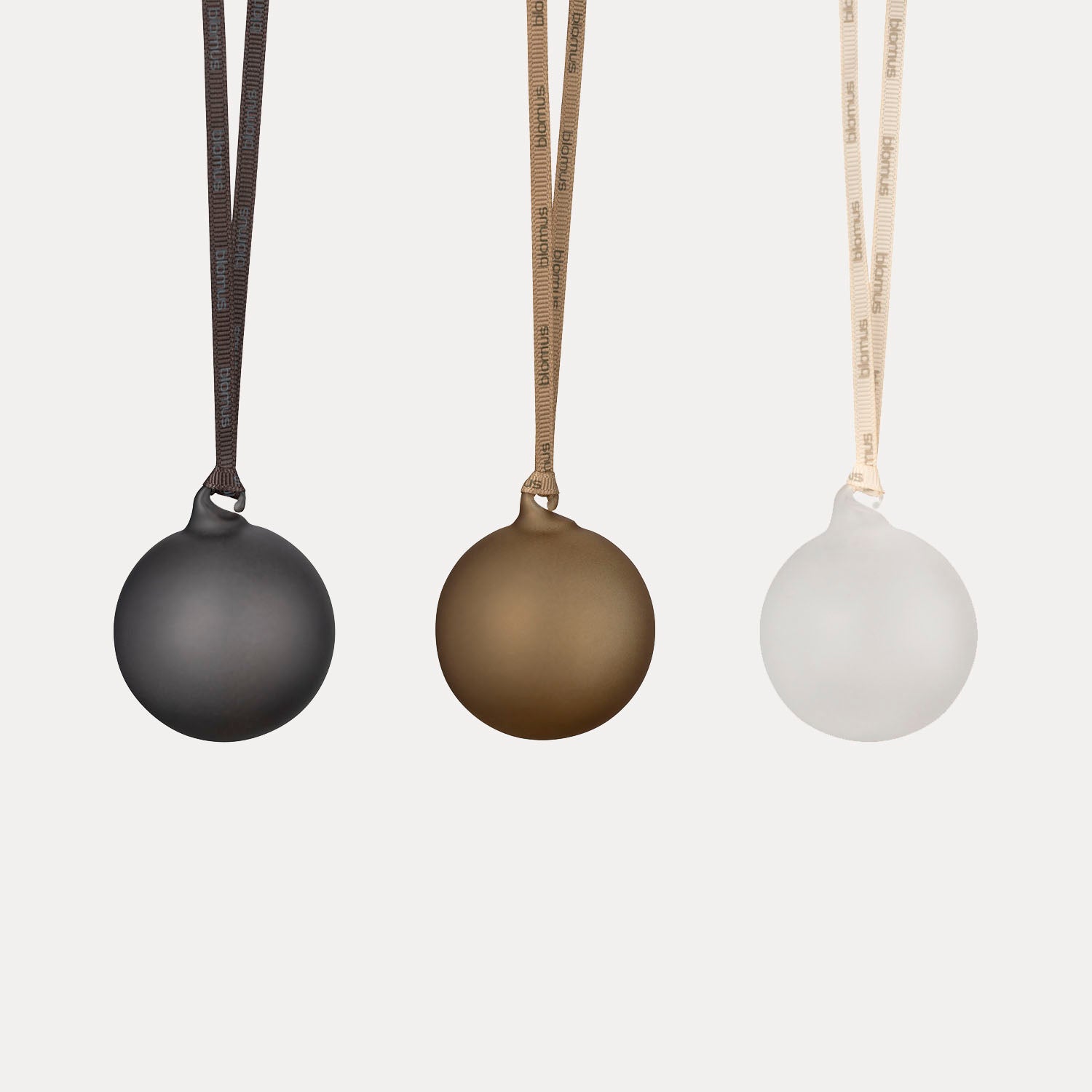 Weihnachtskugel JUHLA 6er Set - smoke, coffee, clear