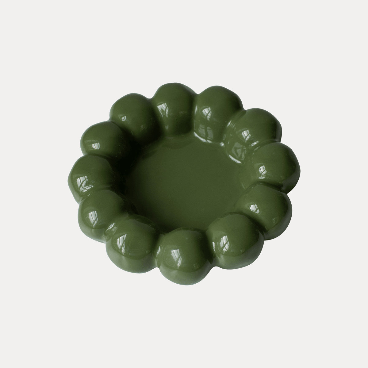 Kerzenteller Bright - shiny green