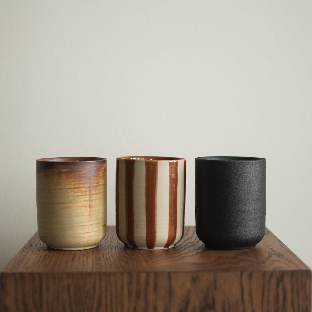 Duftkerze Burn - stripe nougat