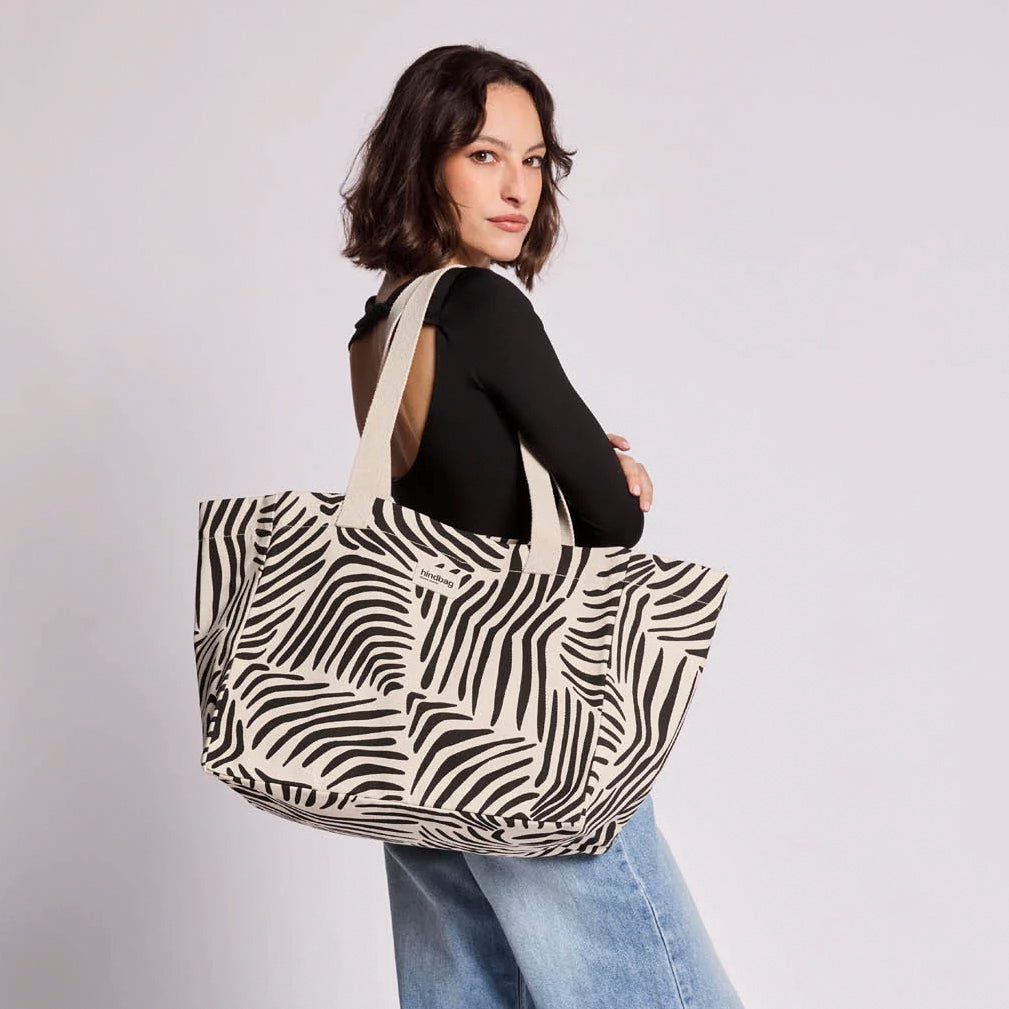 Claude Tragetasche - Zebra ecru