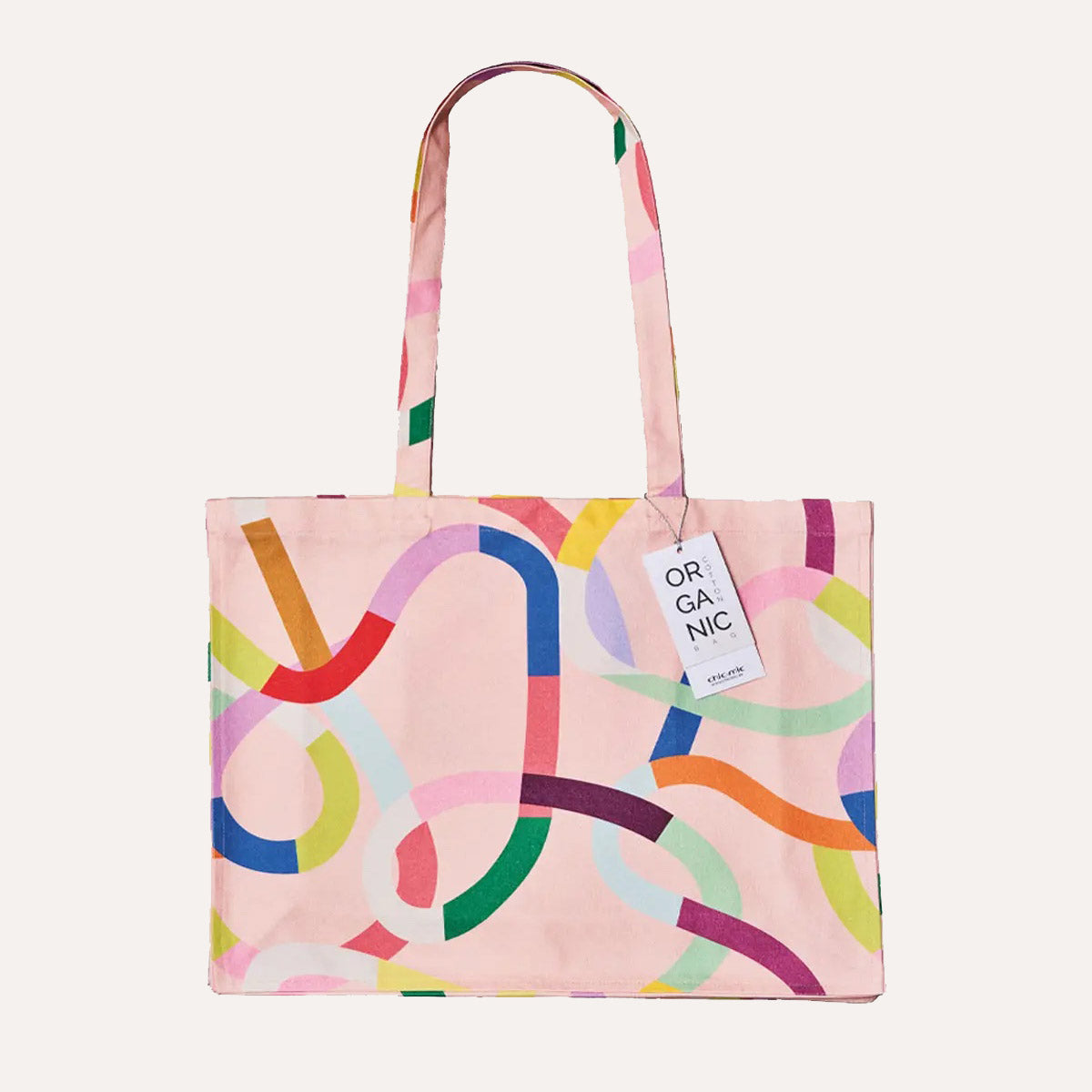 Shopper aus Baumwolle - Colourful Waves