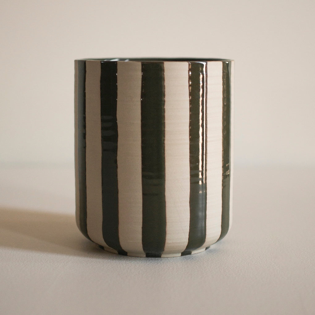 Schale Line - stripe grün