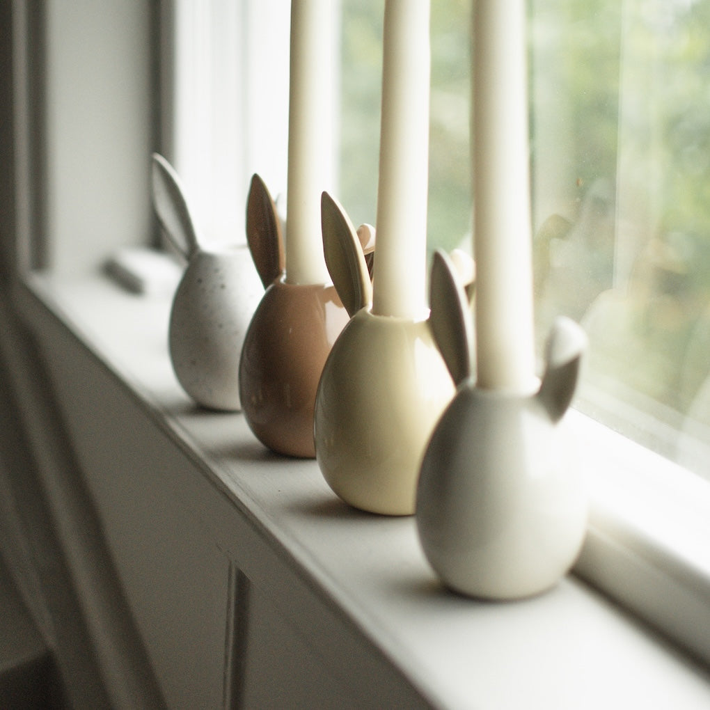 Kerzenhalter Rabbit - shiny yellow