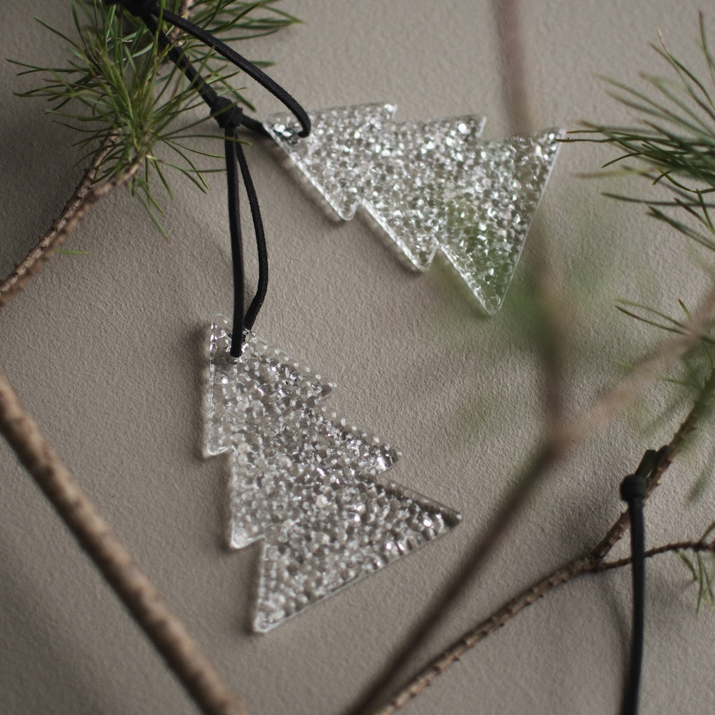 Weihnachtsdeko Anhänger Airy Baum - Glas