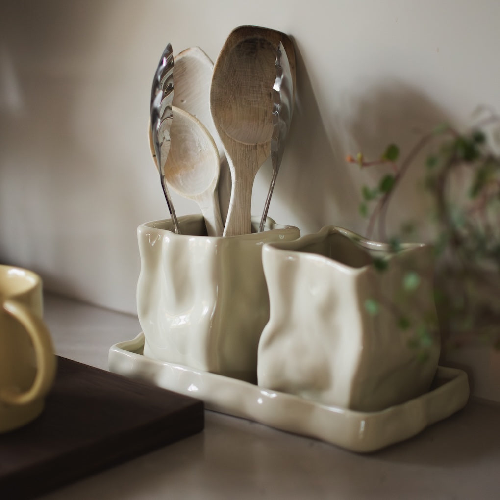 Aufbewahrungsset Herb - shiny creme