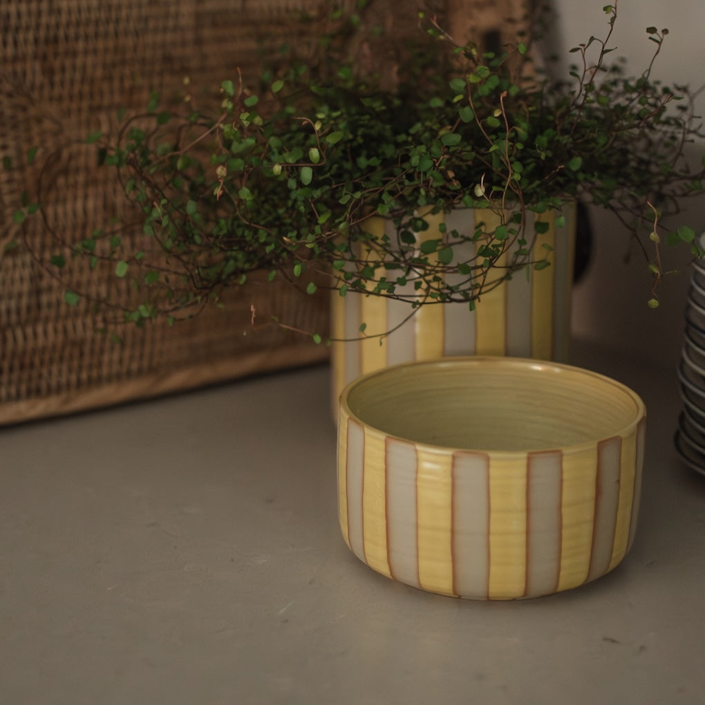 Schale Line - stripe yellow