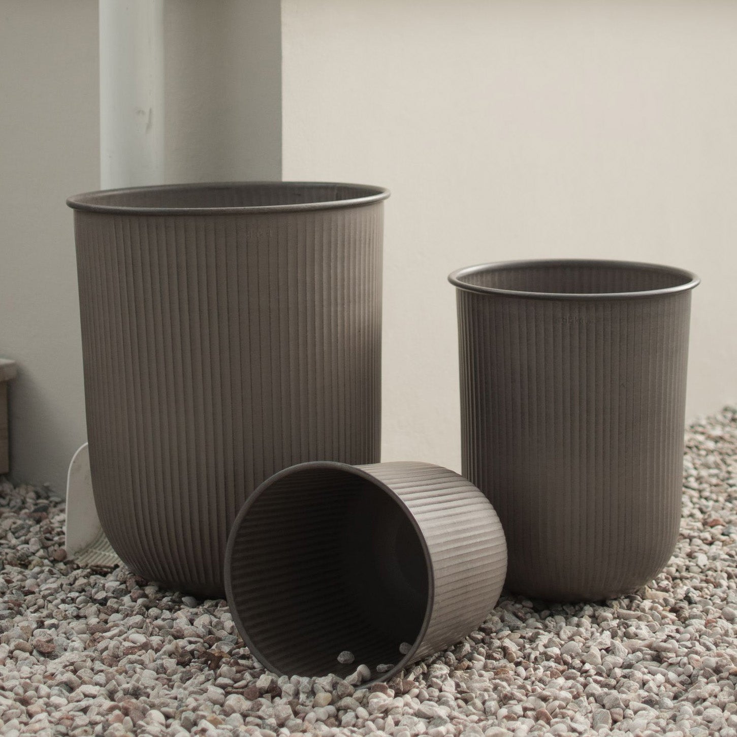 Pflanztopf Out Stripe - braun