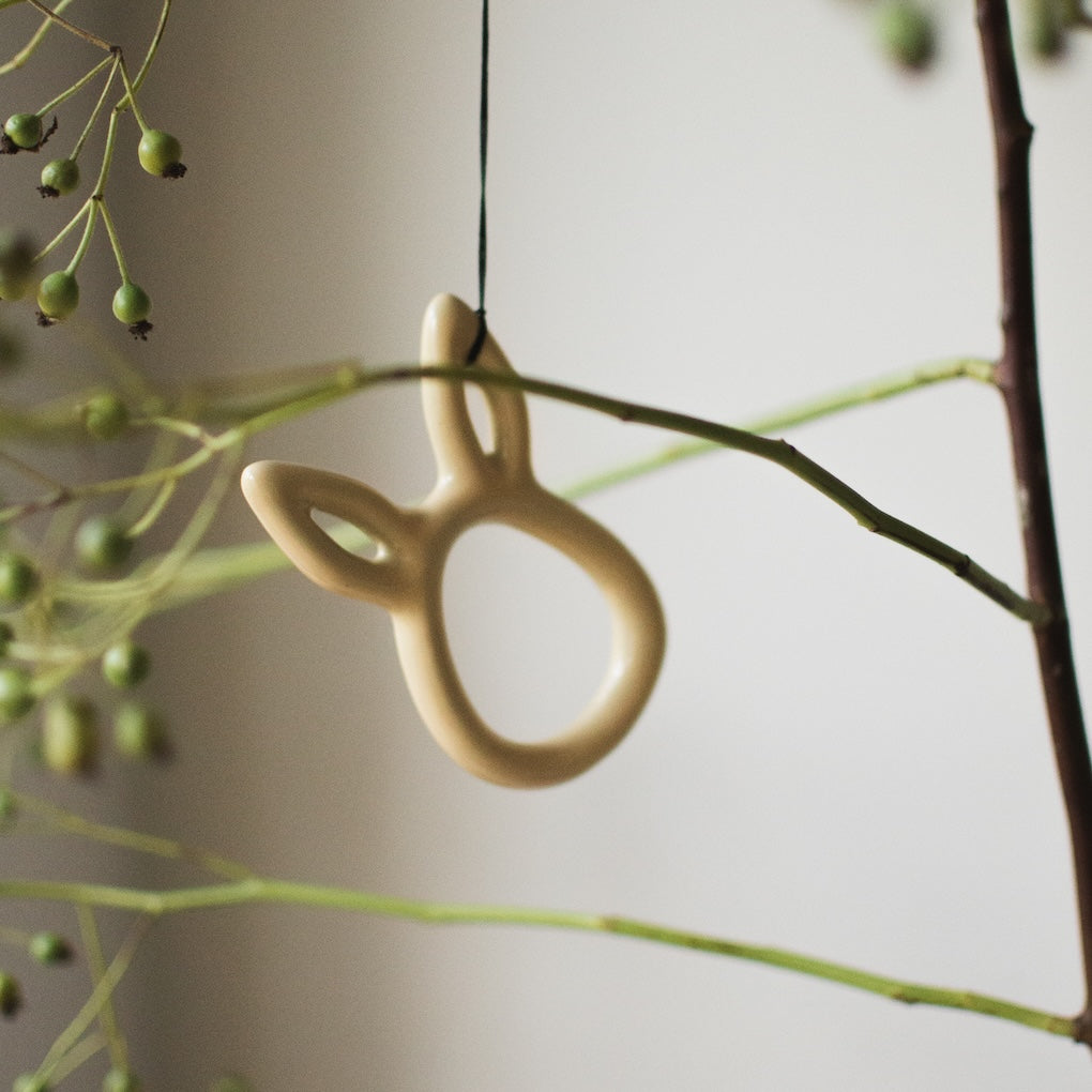 Osterdekoration Sprinkle Anhänger - shiny yellow